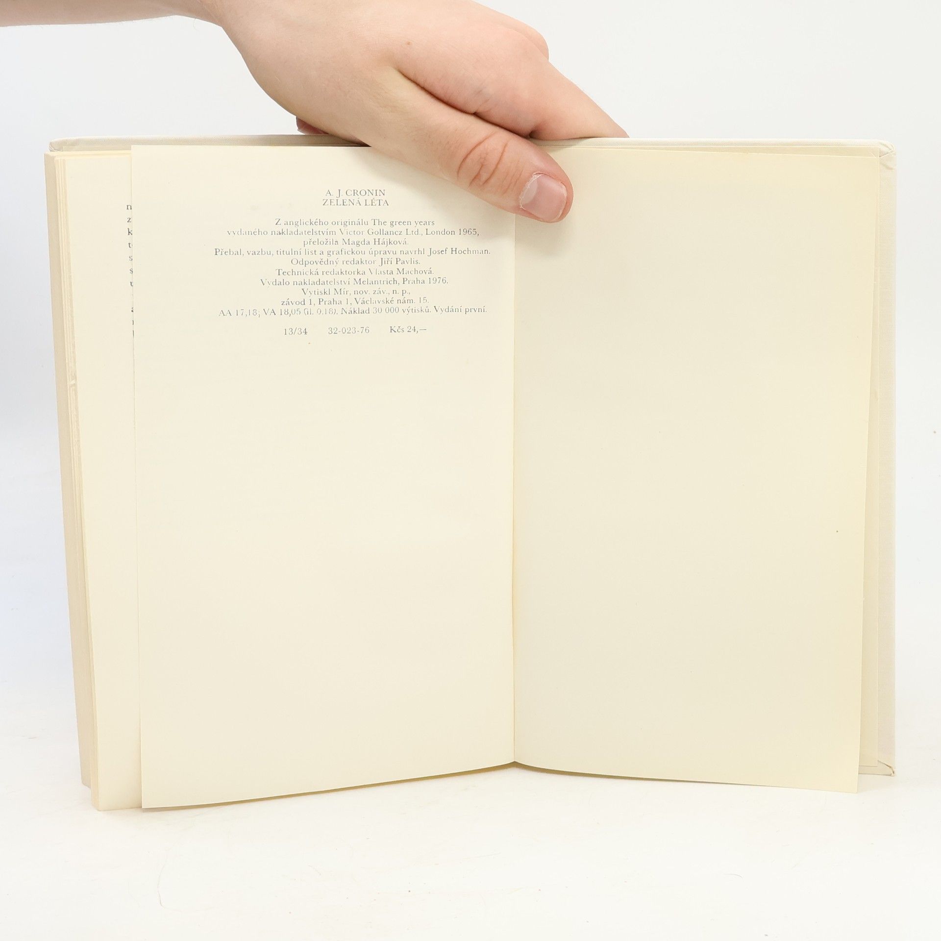 A. J. Cronin Zelená léta