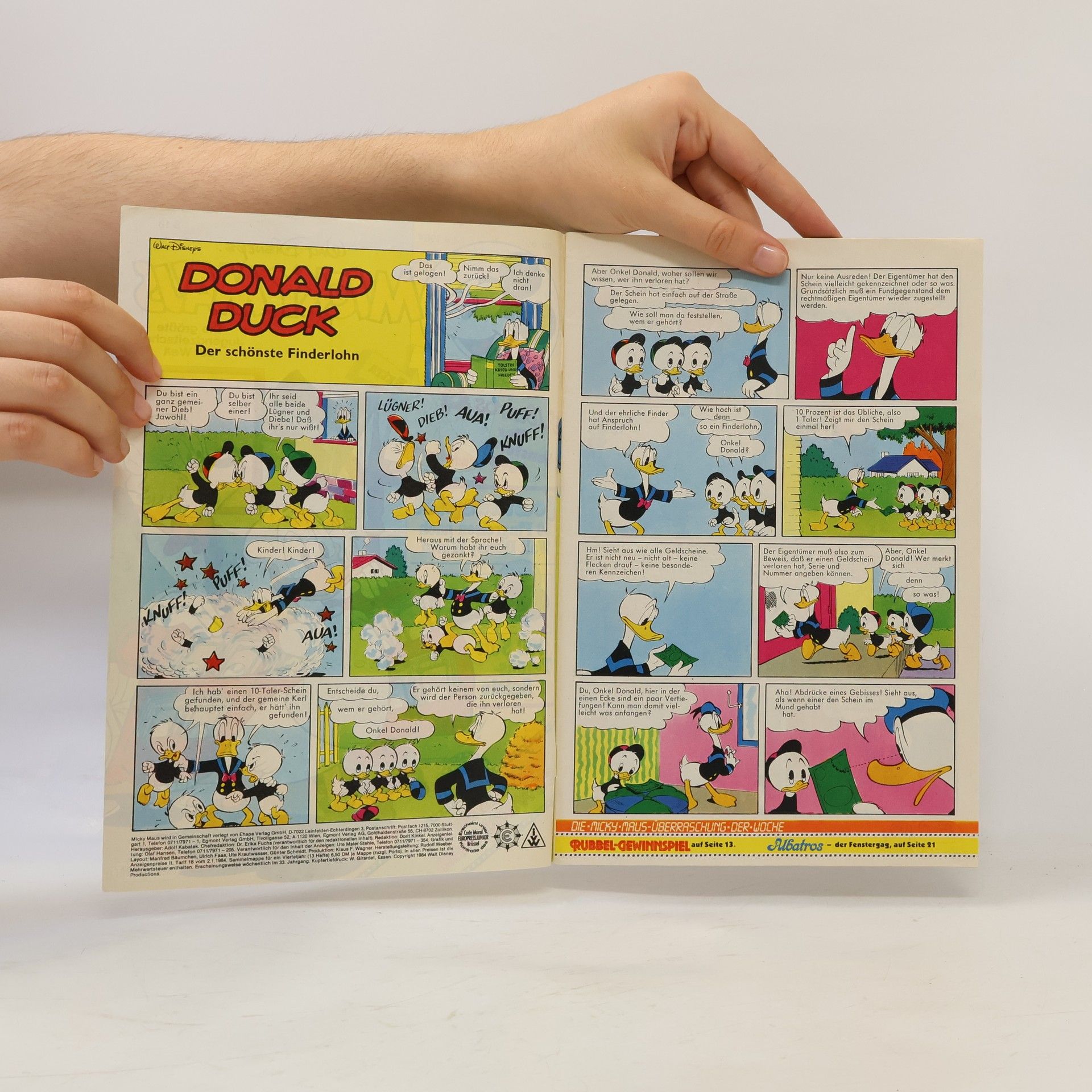 Collectif d'auteurs Micky Maus 39/1984