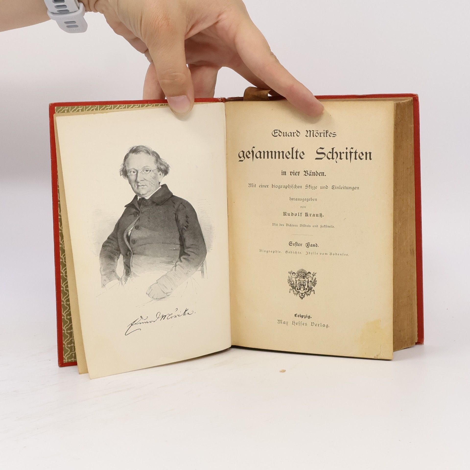 Eduard Mörike Mörikes gesammelte Schriften in vier Bänden. Erster Band