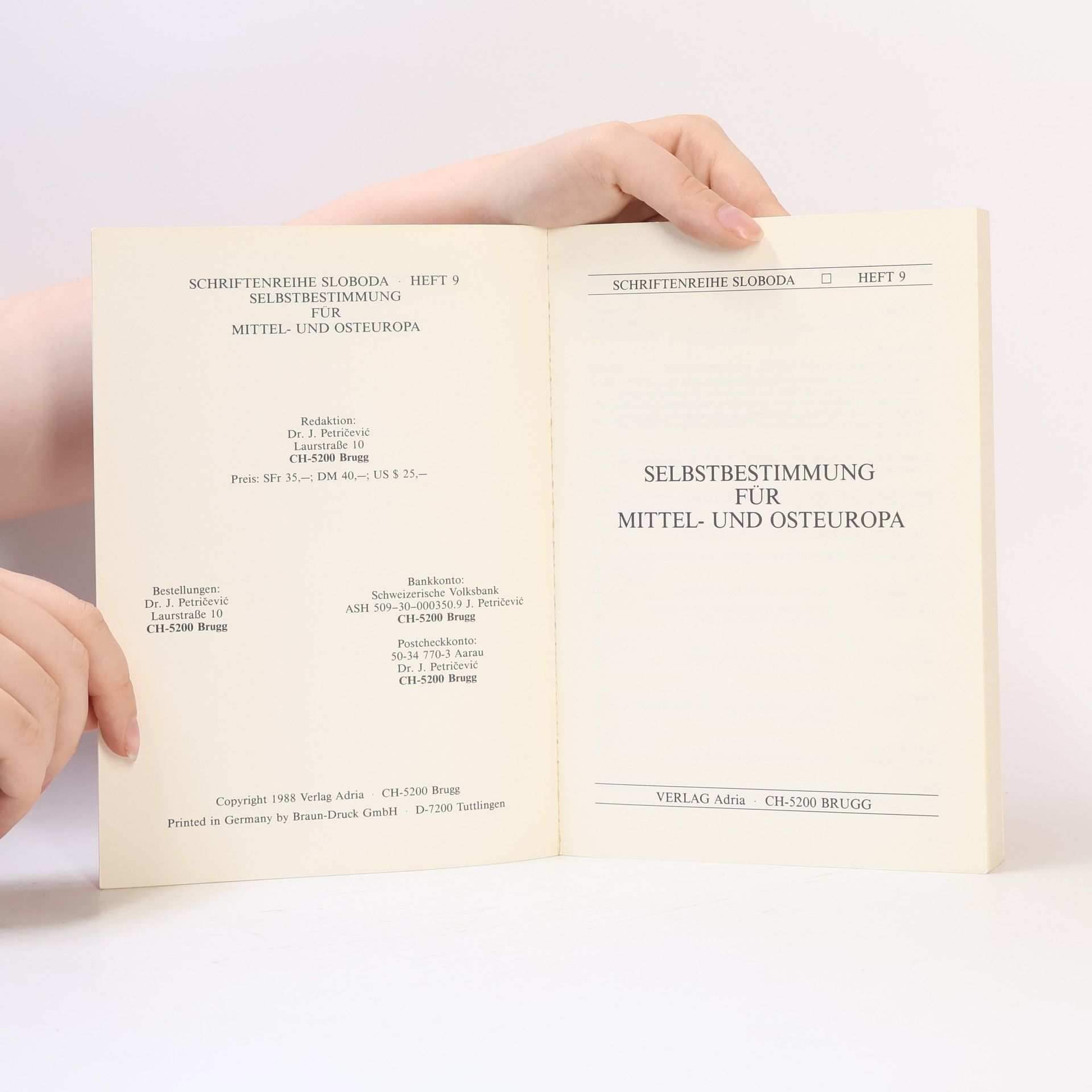 Autorenkollektiv Selbstbestimmung für Mittel- und Osteuropa 9