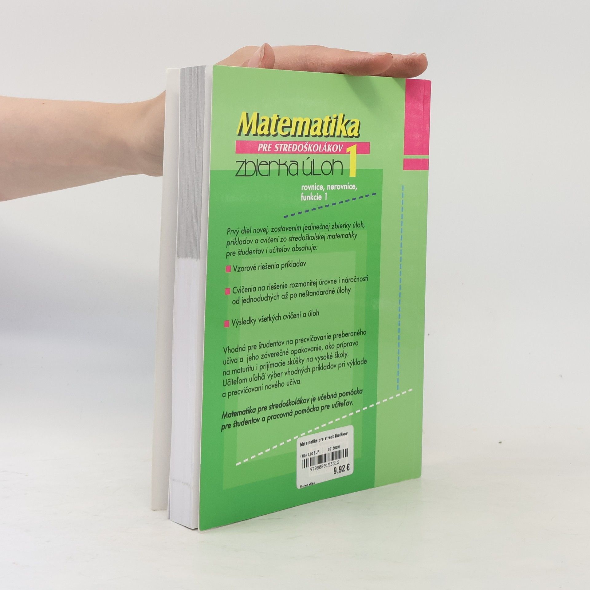 Soňa Holéczyová Matematika pre stredoškolákov. Zbierka úloh 1.