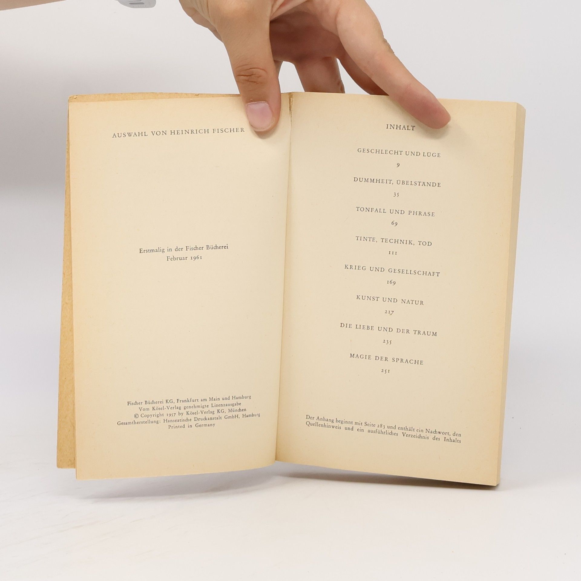 Karel Kraus Auswahl aus dem Werk