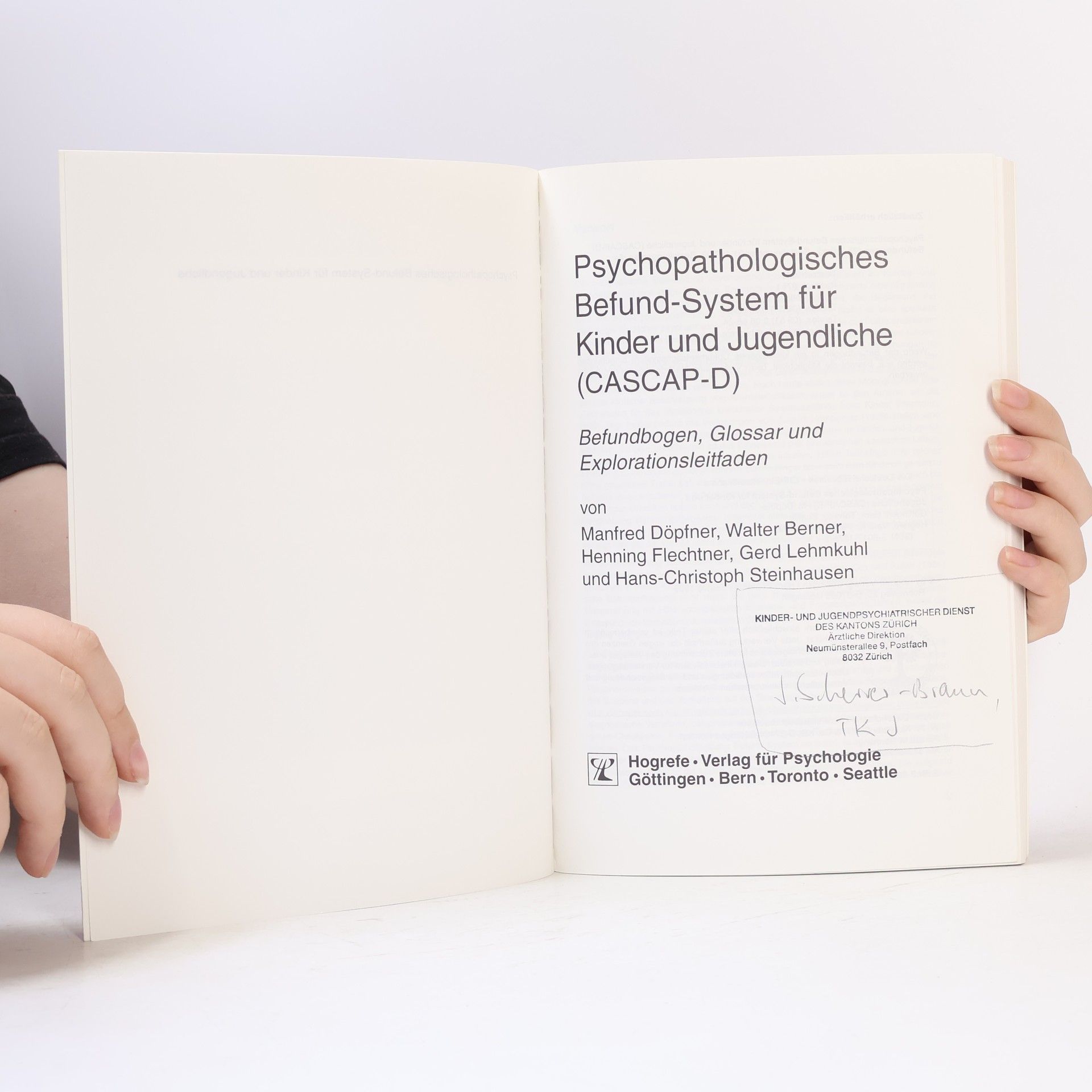 Manfred Döpfner Psychopathologisches Befund-System für Kinder und Jugendliche (CASCAP-D)