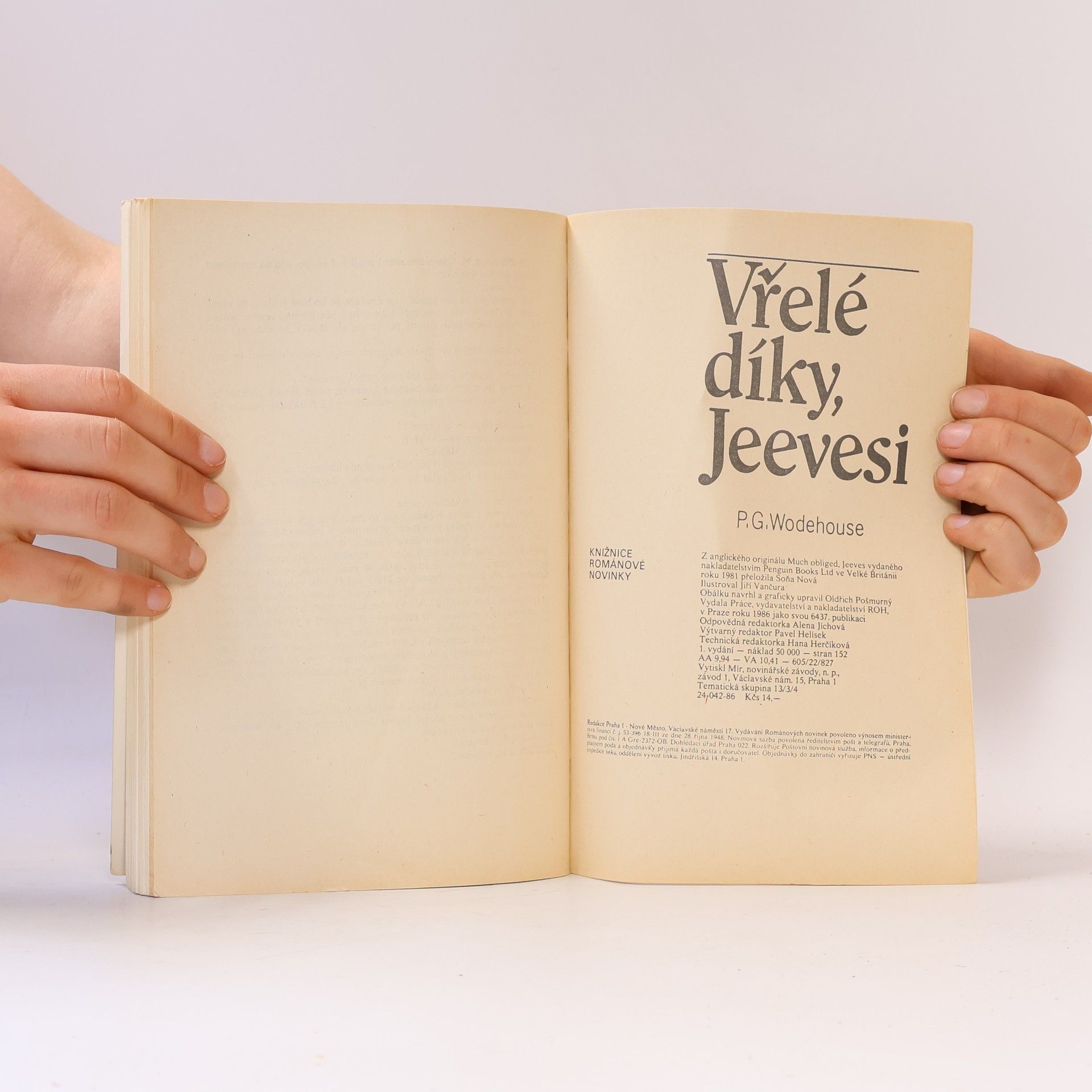 Pelham Wodehouse Vřelé díky, Jeevesi