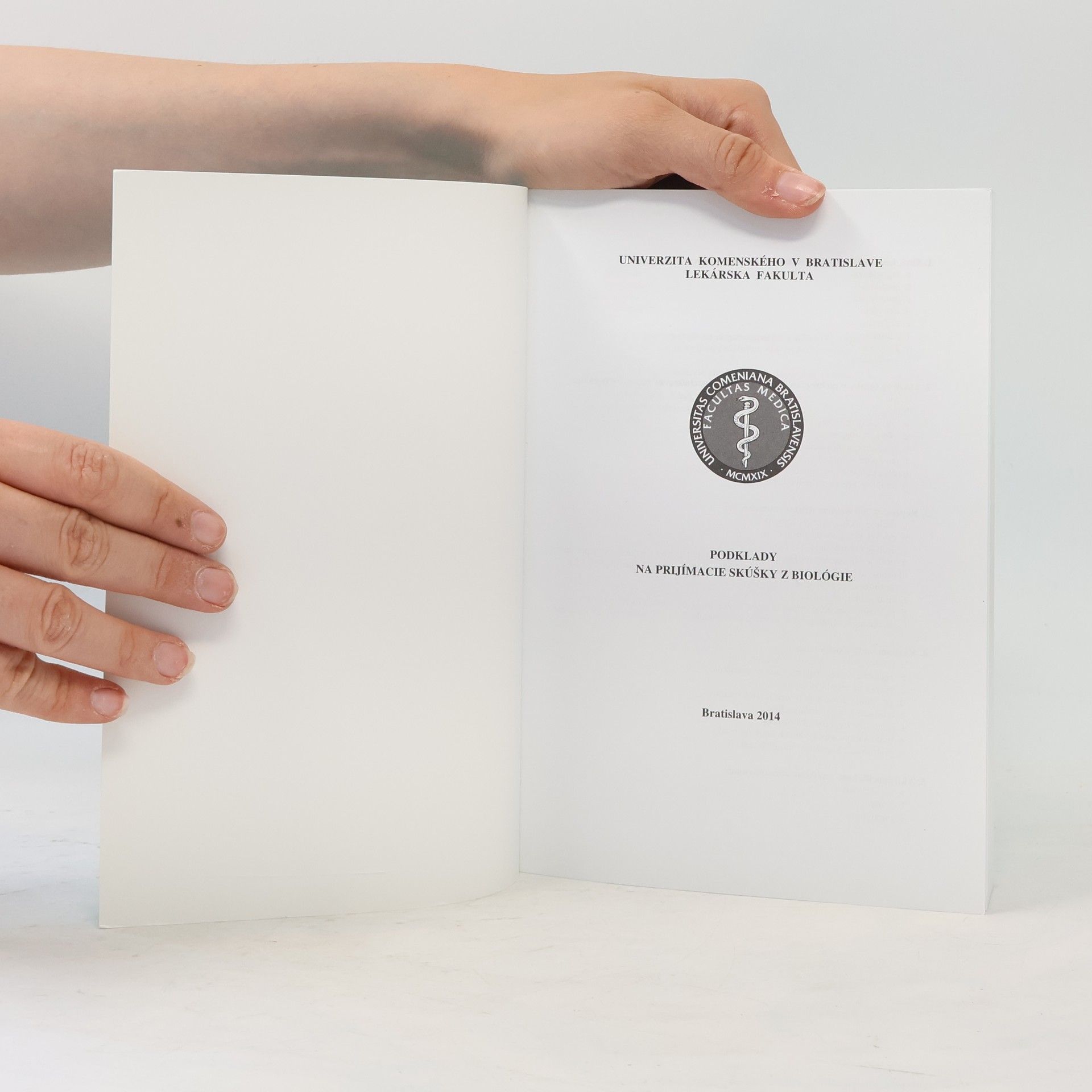 Various authors Podklady na prijímacie skúšky z biológie