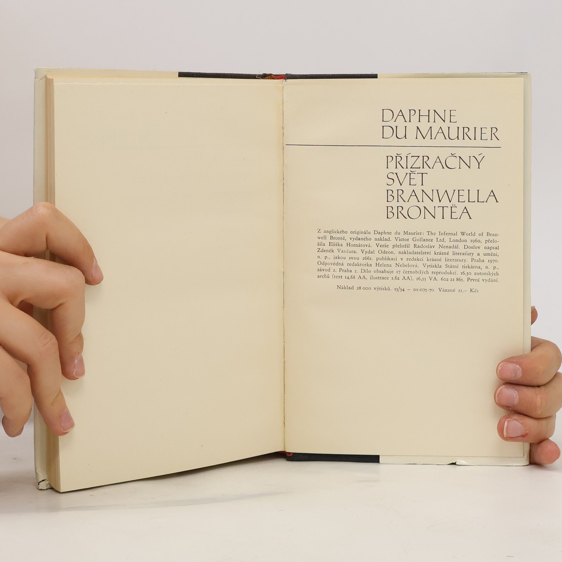 Daphne du Maurier Přízračný svět Branwella Brontëa