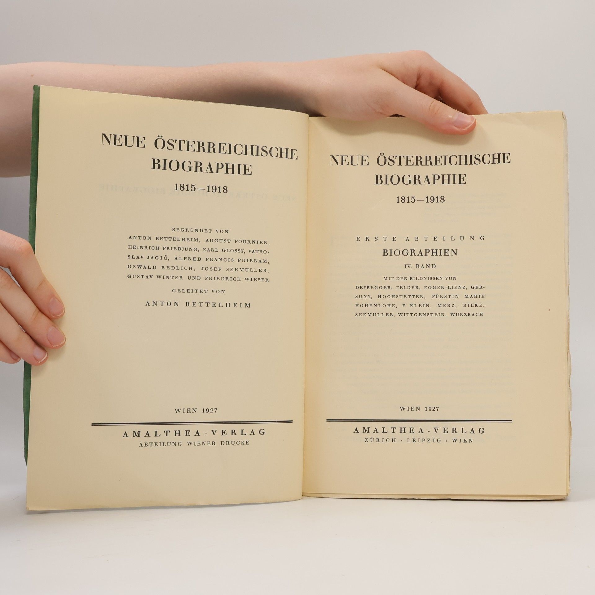 Autorenkollektiv Neue Österreichische Biographie 1815–1918