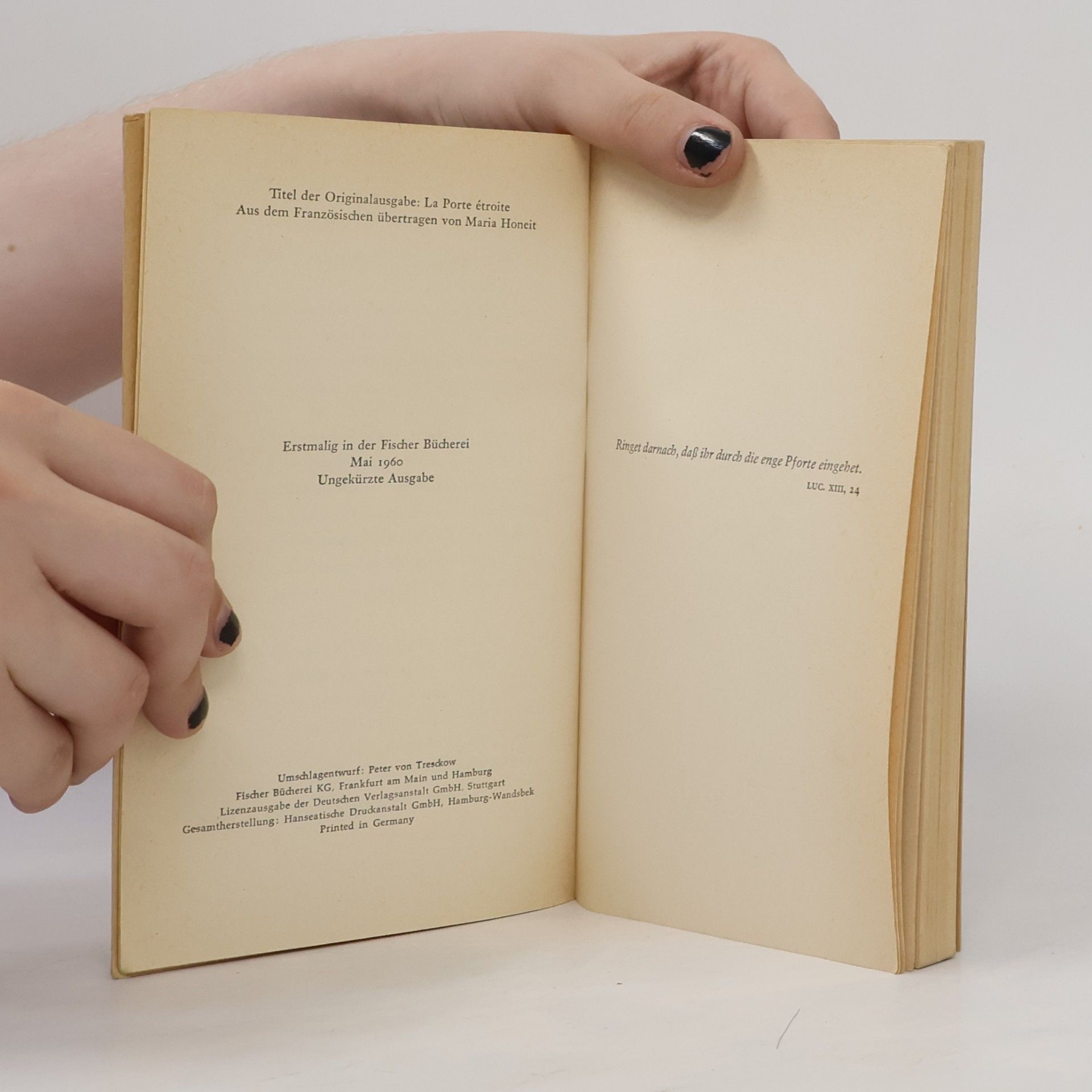 André Gide Die Enge Pforte