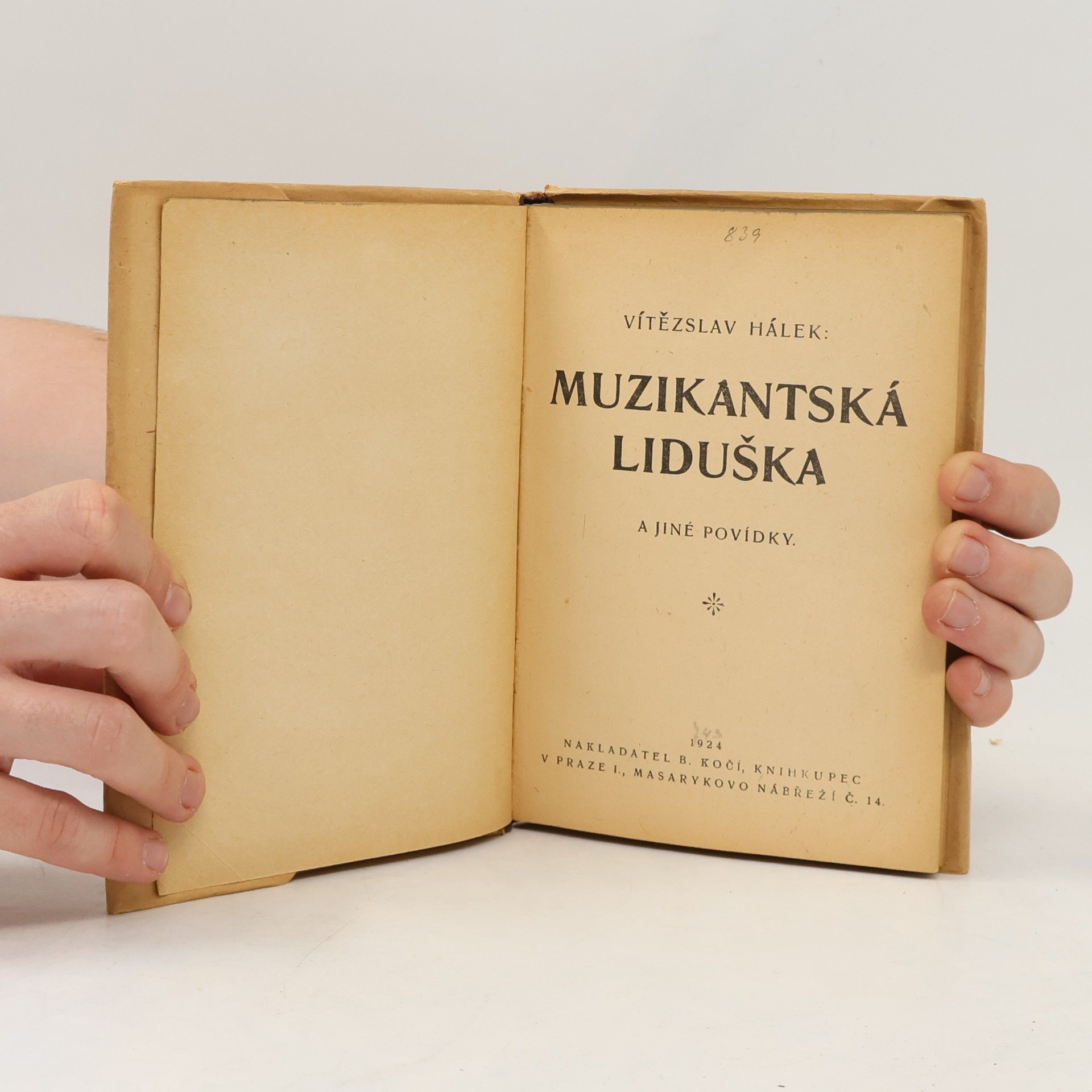 Vítězslav Hálek Muzikantská Liduška