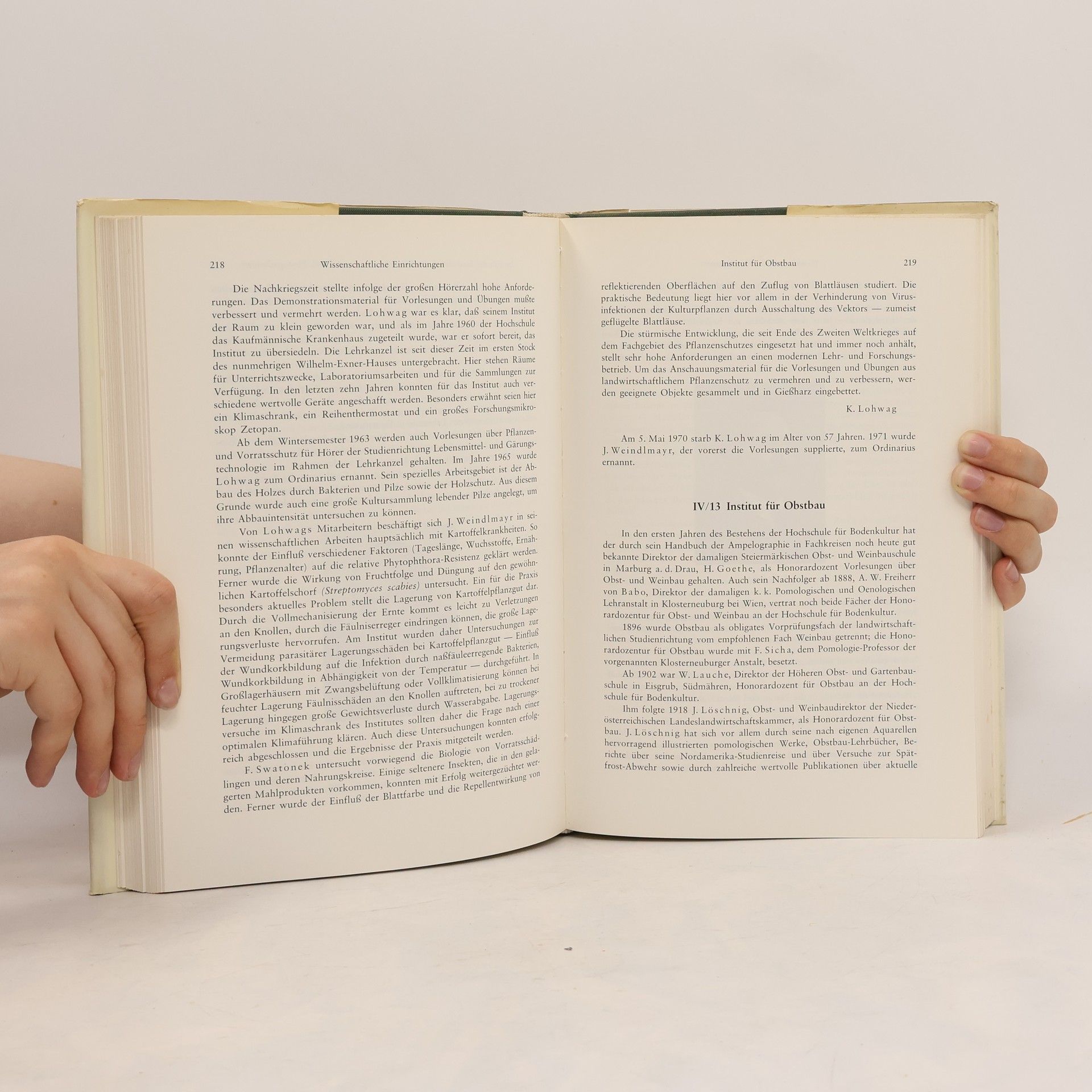 Autorenkollektiv 100 Jahre Hochschule für Bodenkultur in Wien 1872-1972 Band 1