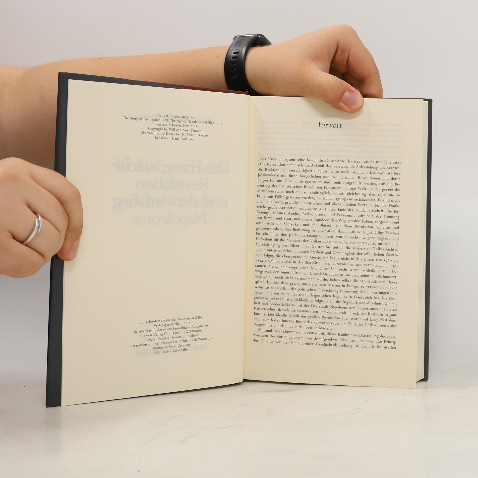 Will Durant Kulturgeschichte der Menschheit 17. Die Französische Revolution und der Aufstieg Napoleons