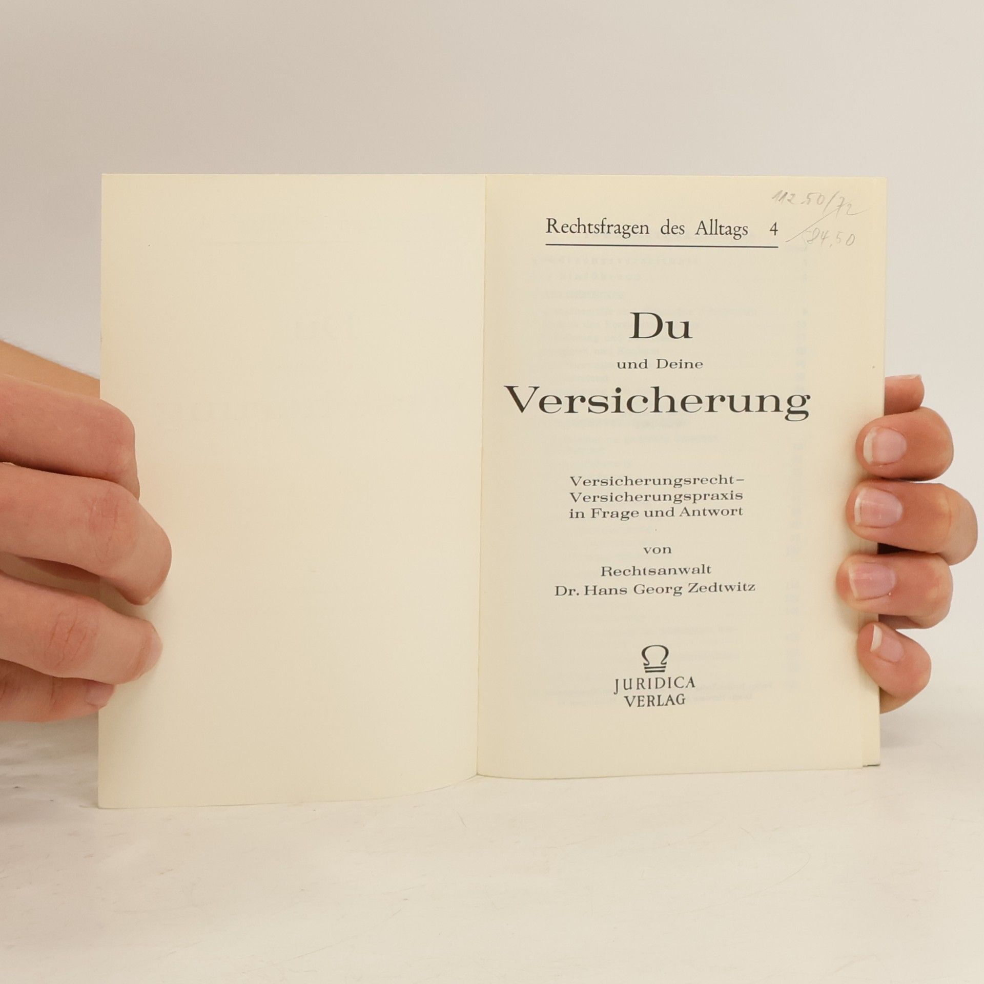 Georg Zedtwitz Du und Deine Versicherung