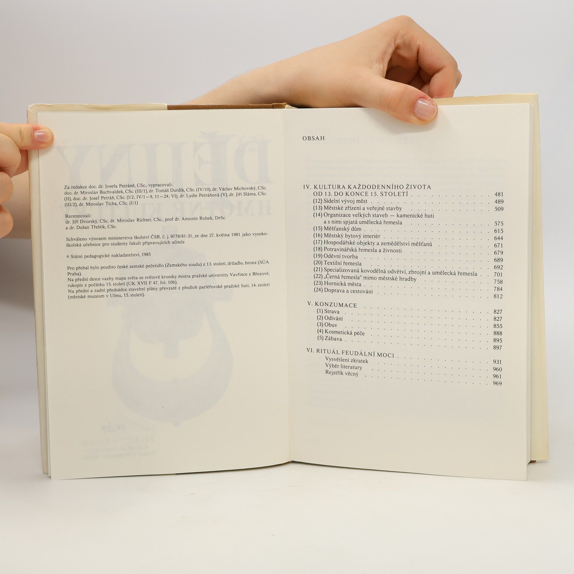 Various authors Dějiny hmotné kultury I. díl. 2. část