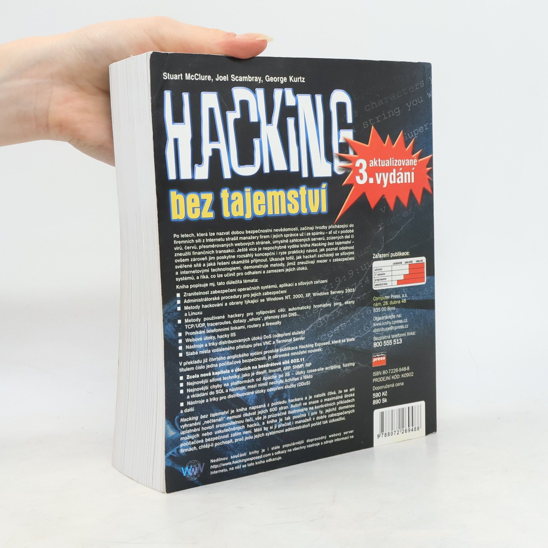 Stuart McClure Hacking bez tajemství