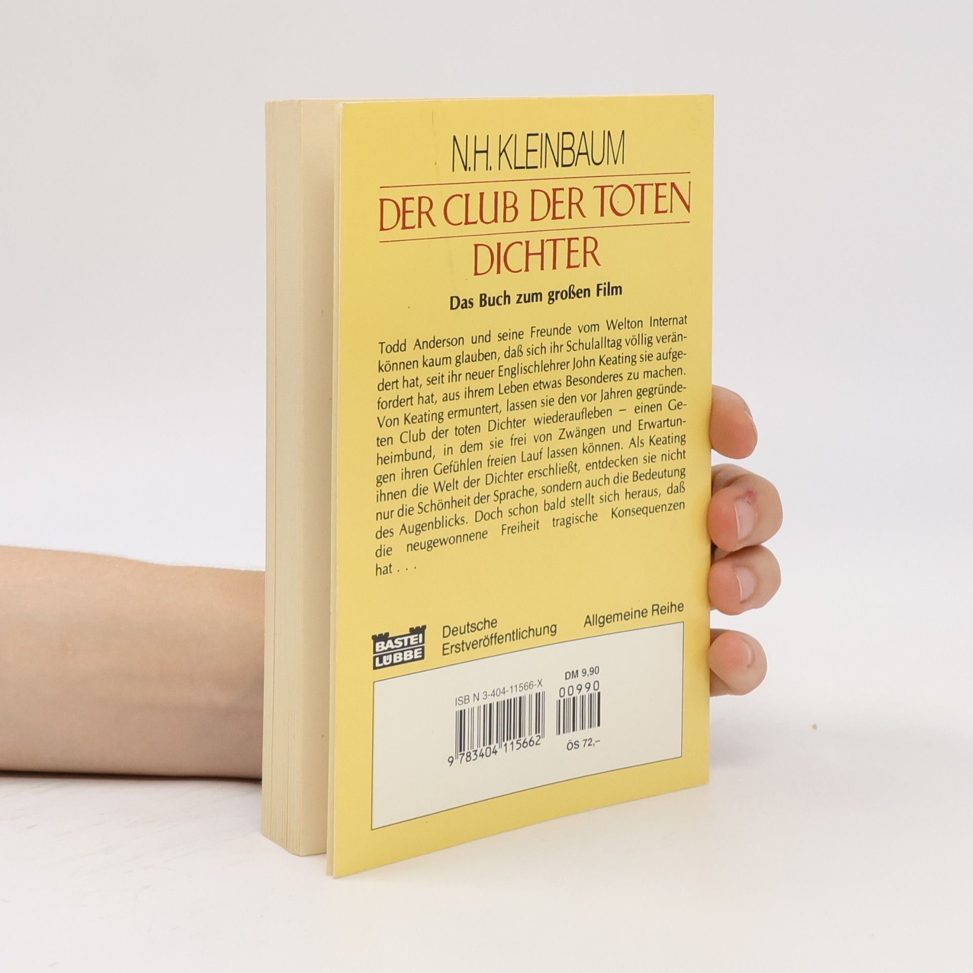 Nancy H. Kleinbaum Der club der toten dichter