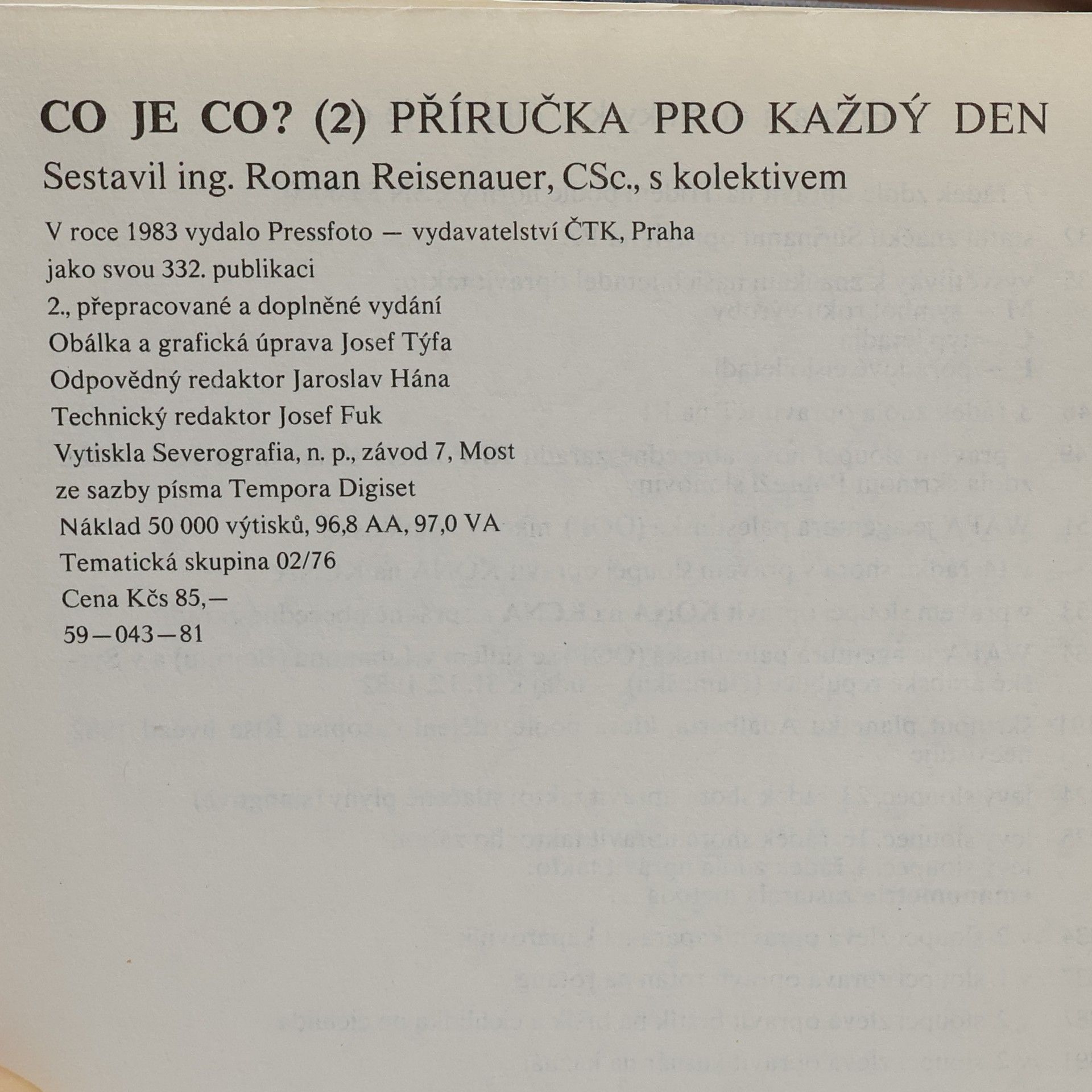 Roman Reisenauer Co je co? 2