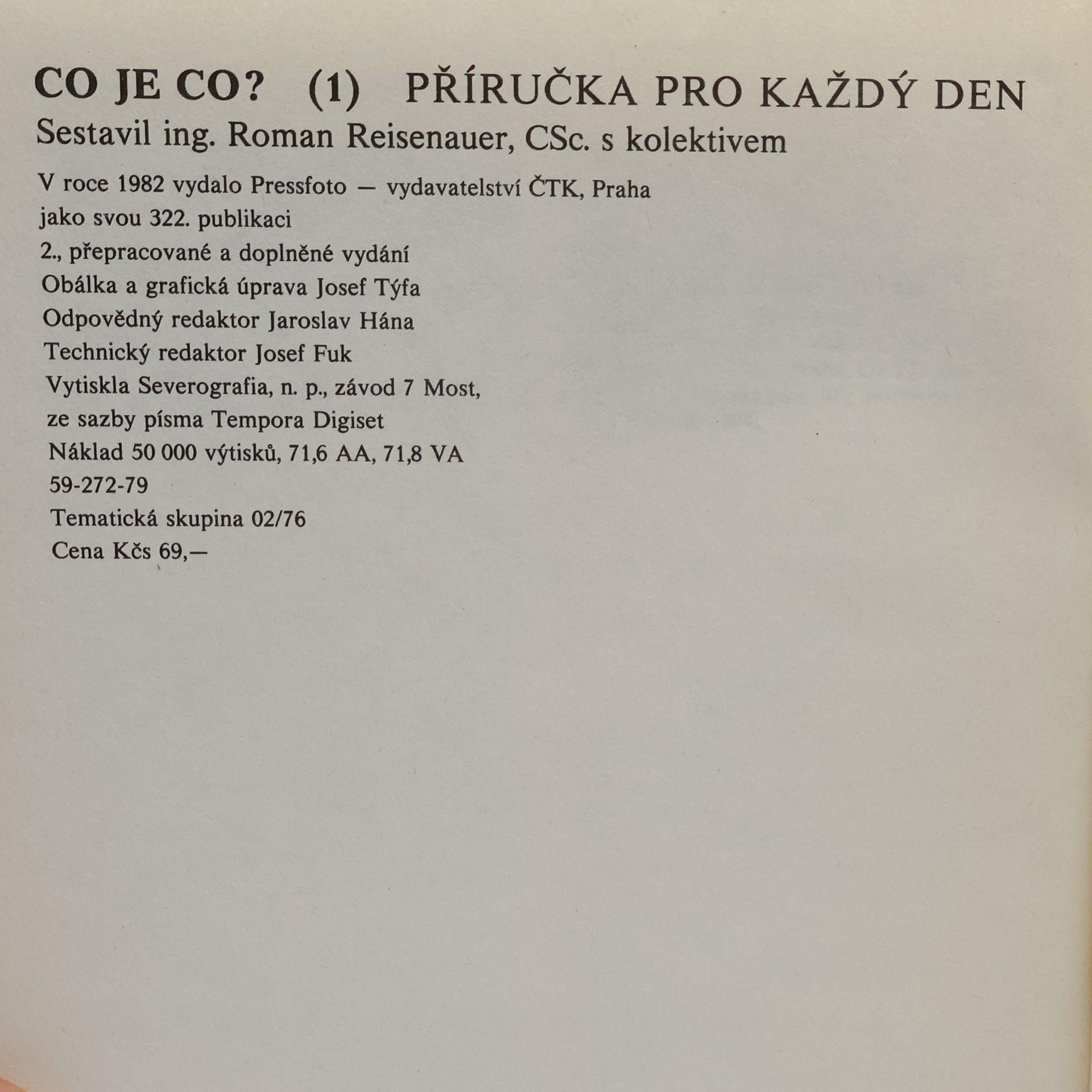 Roman Reisenauer Co je co? 1 Příručka pro každý den