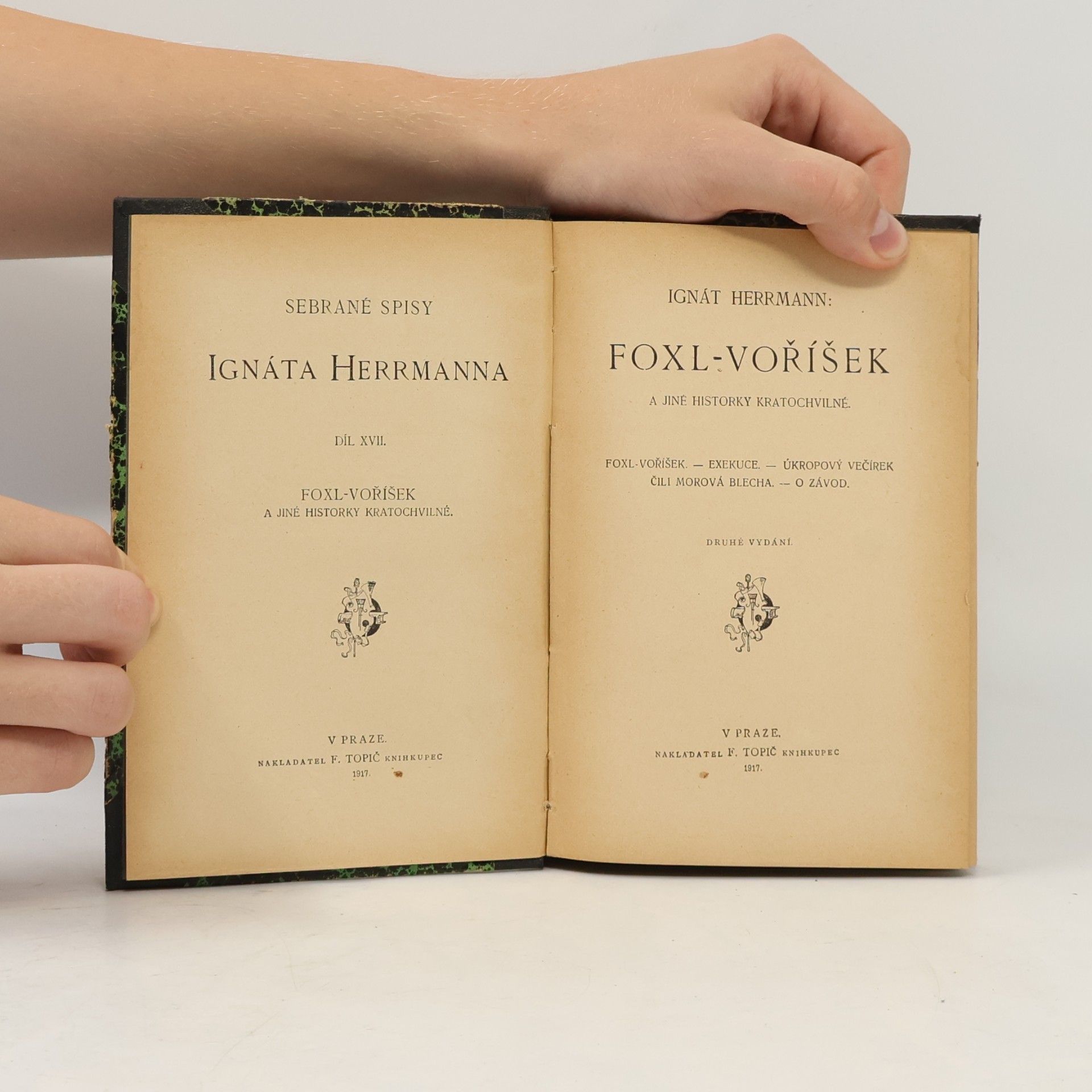 I. Herrmann Foxl-Voříšek a jiné historky kratochvilné