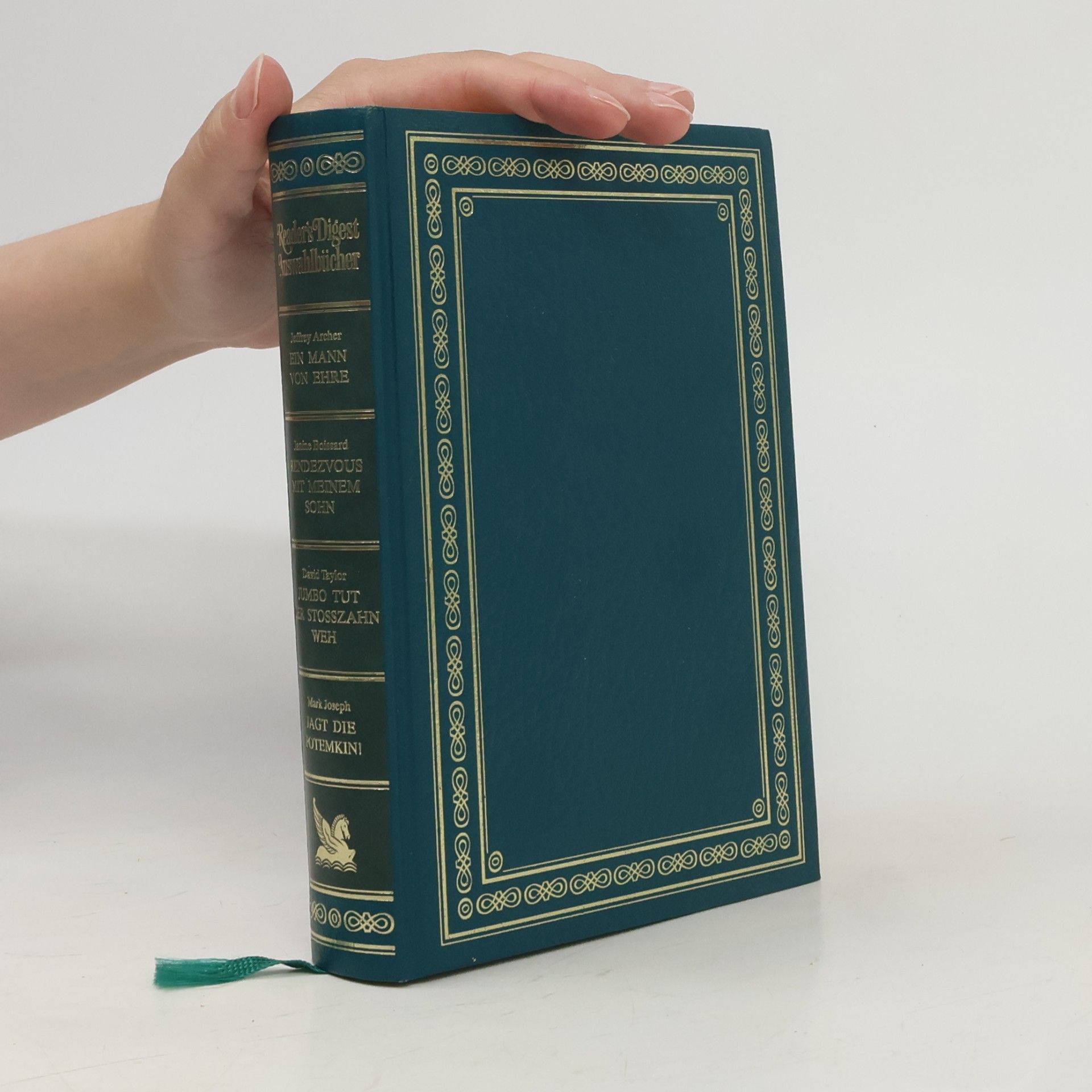 Jeffrey Archer Reader's Digest Auswahlbücher. Ein Mann von Ehre. Rendezvous mit meinem Sohn. Jumbo tut der Stoßzahn weh. Jagt die Potemkin!