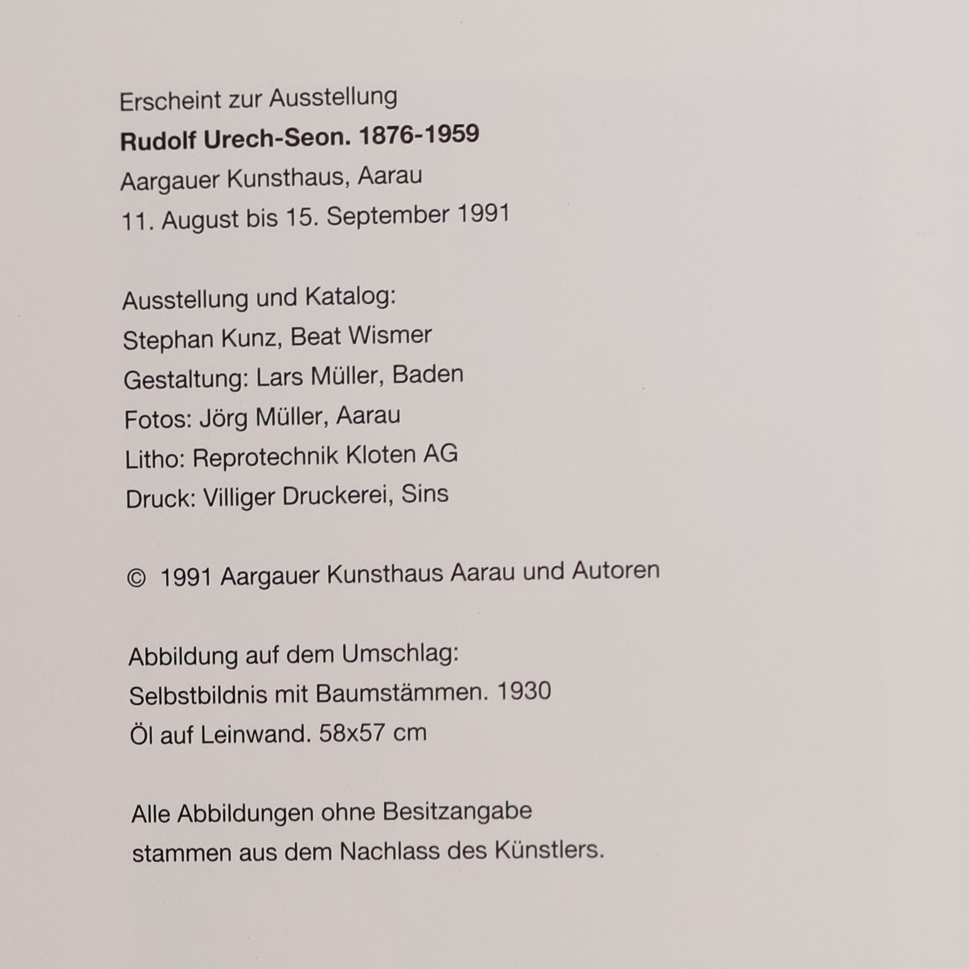 Autores varios Rudolf Urech-Seon (1876-1959)