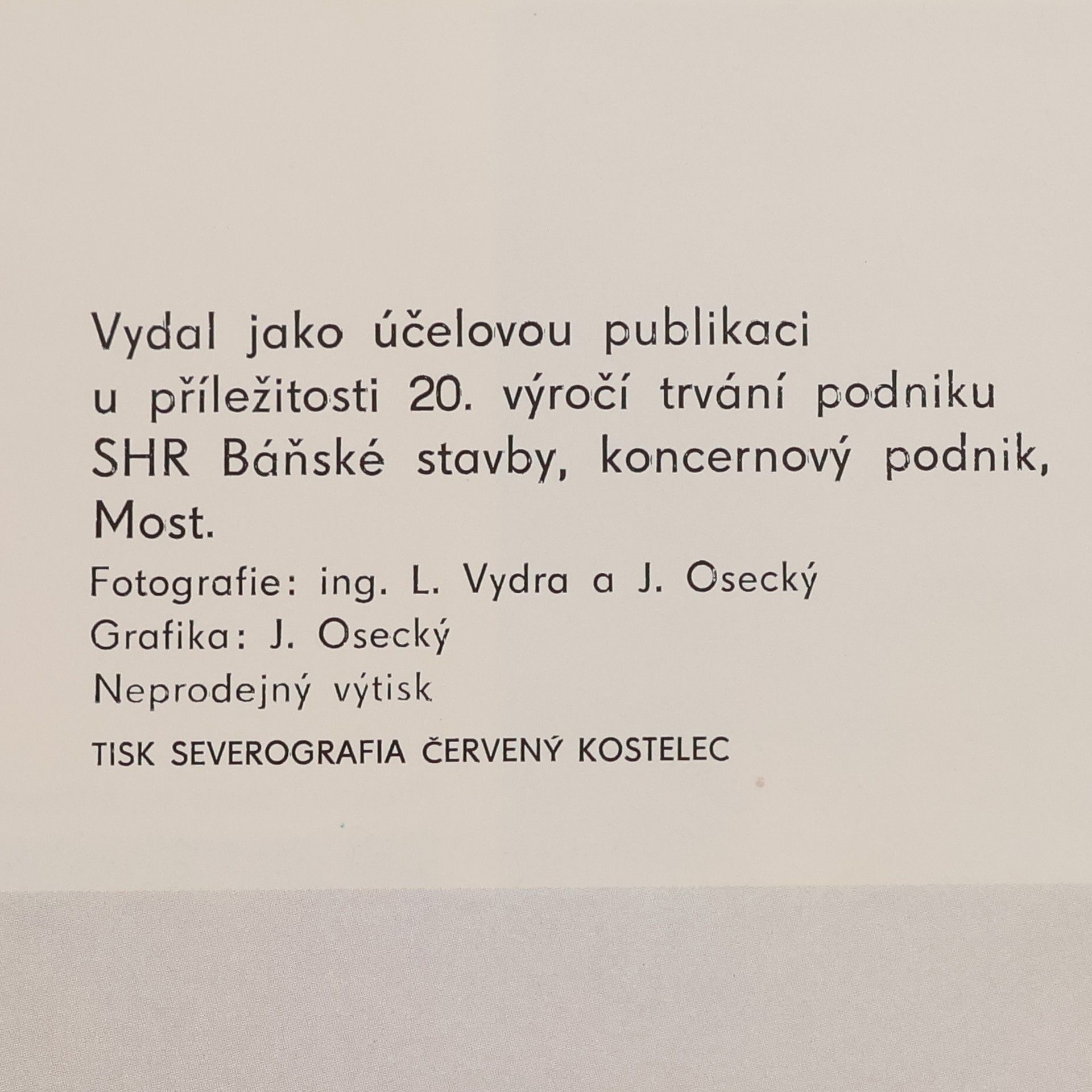 Kolektiv autorů Báňské stavby Most