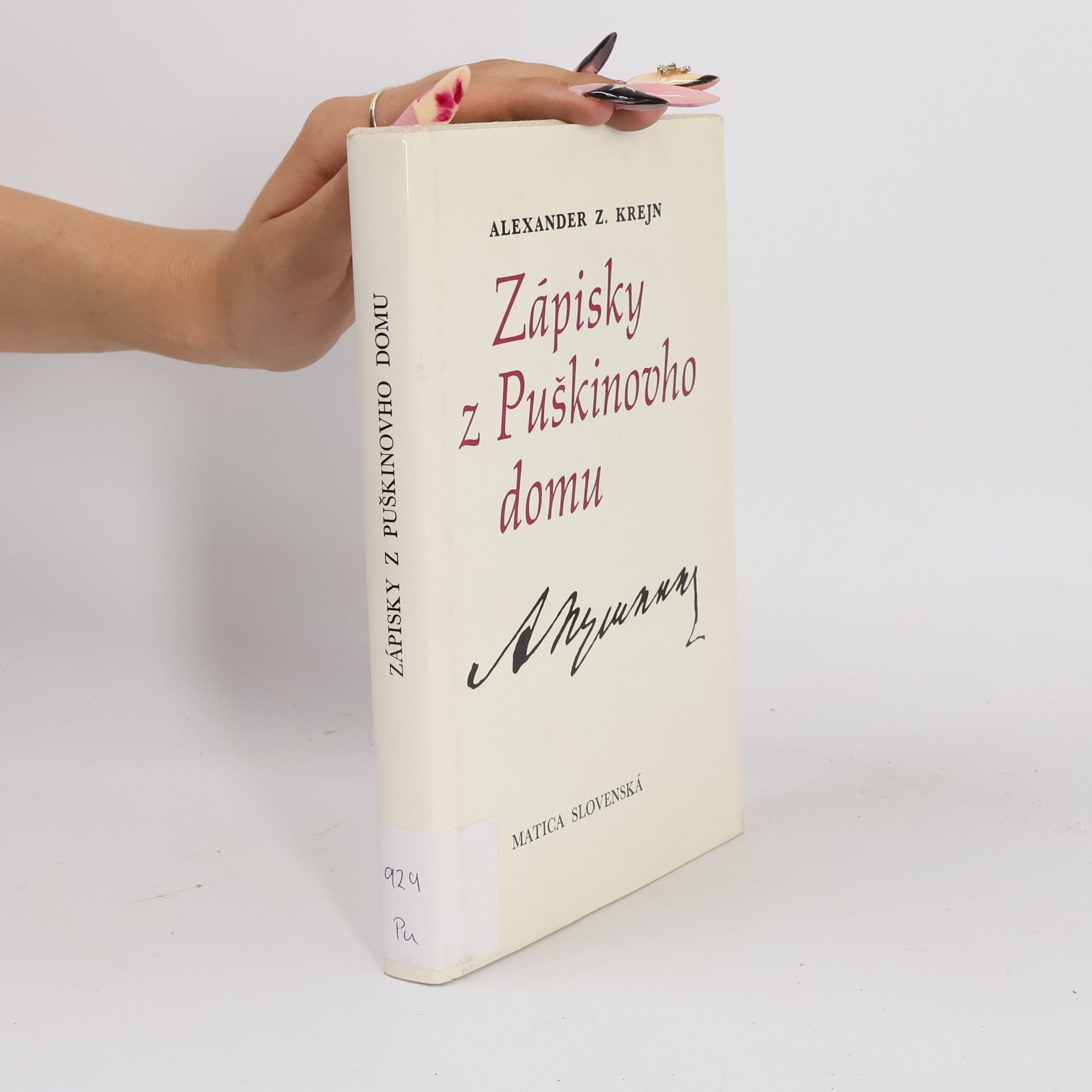 Alexander Z. Krejn Zápisky z Puškinovho domu