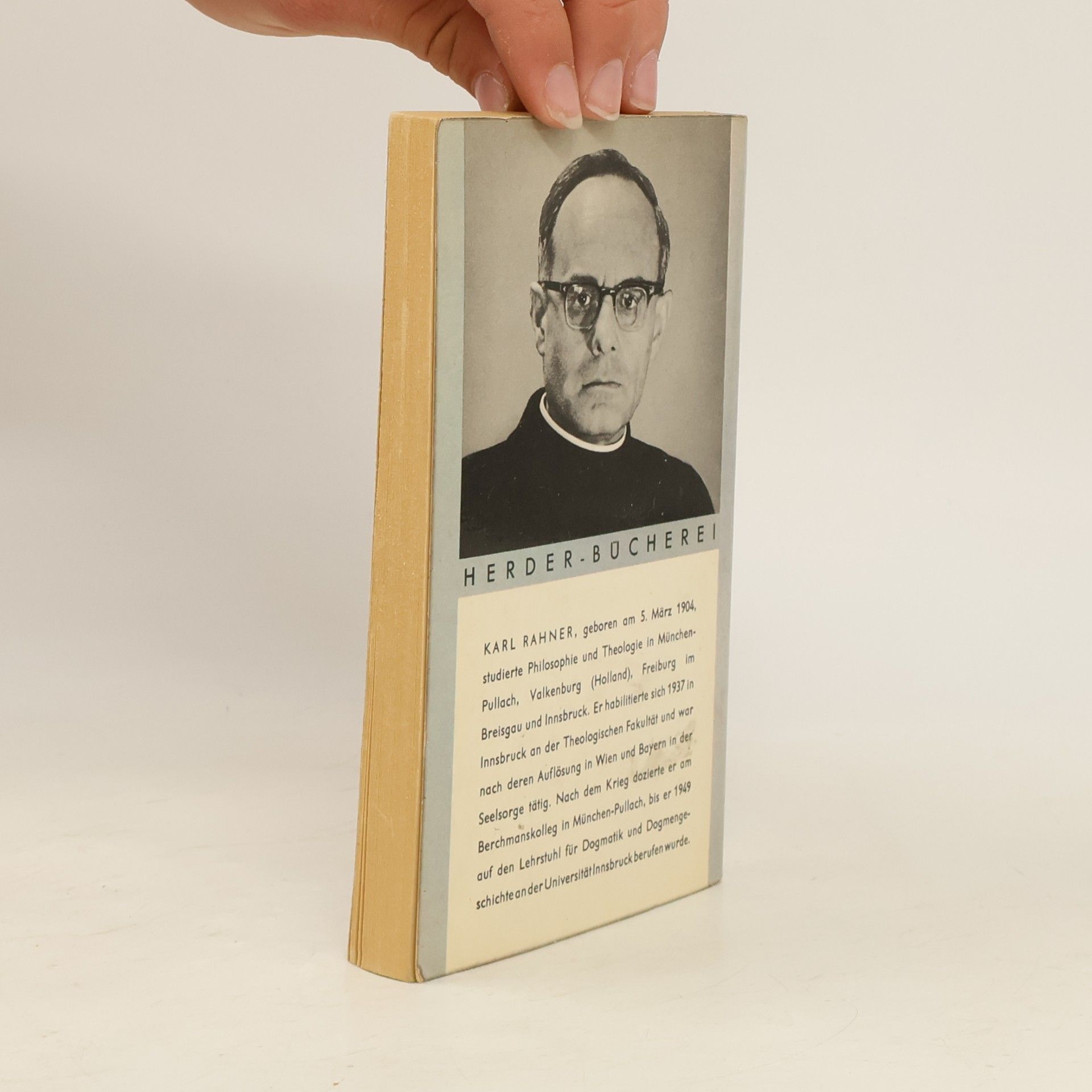Karl Rahner Vom Glauben inmitten der Welt