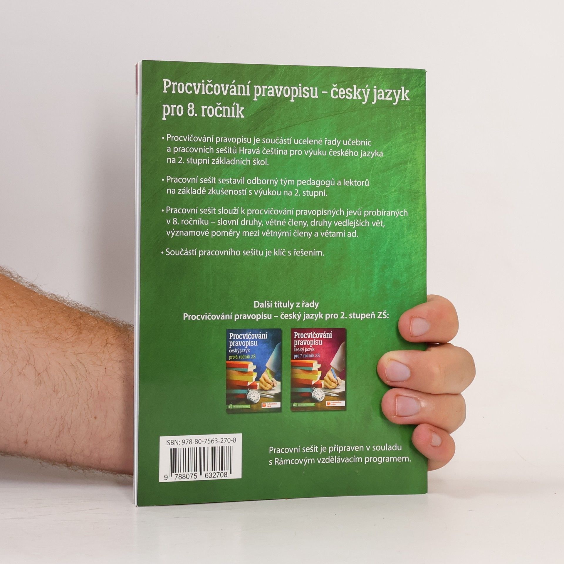 Jiřina Ostrčilová Procvičování pravopisu : český jazyk pro 8. ročník ZŠ