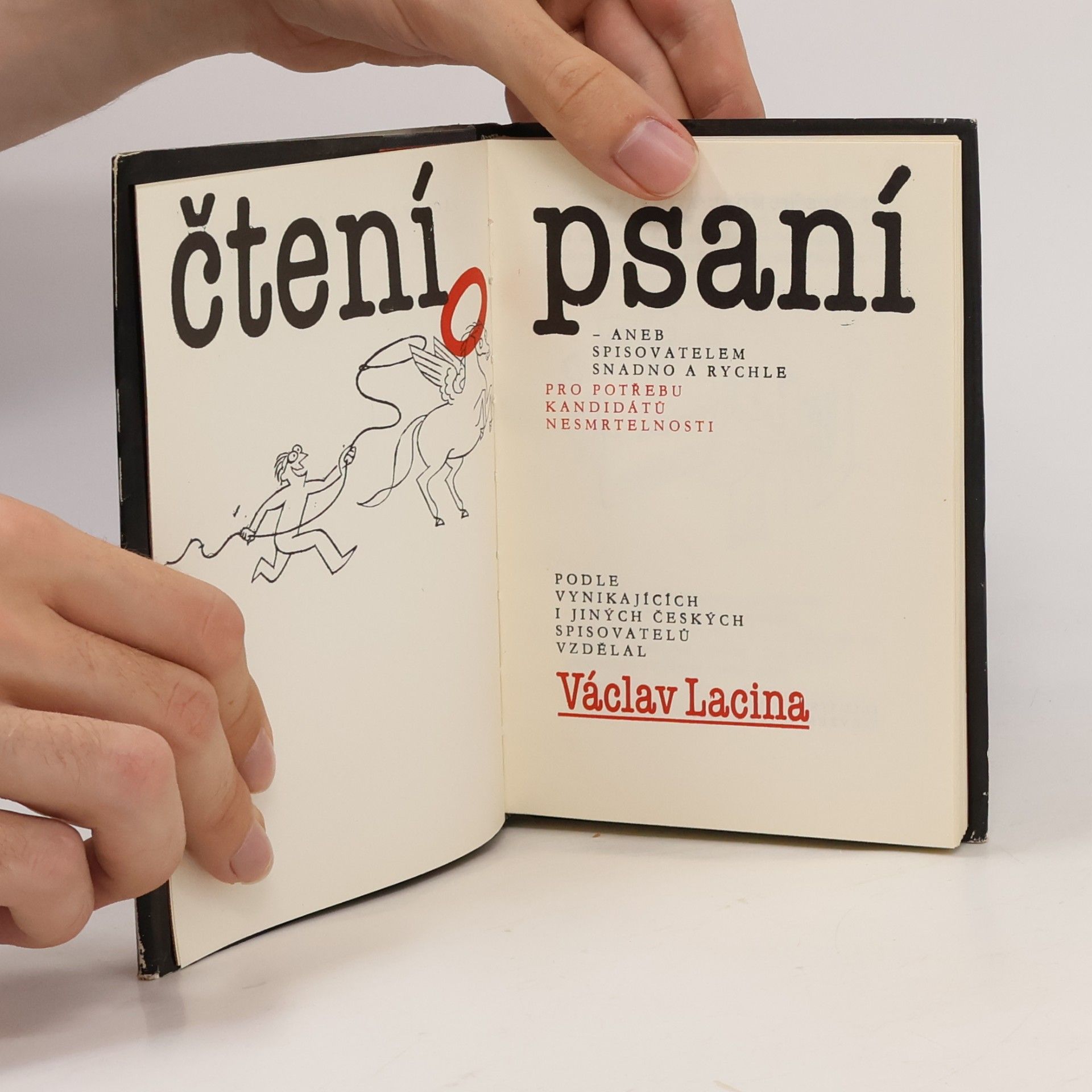 Václav Lacina Čtení o psaní