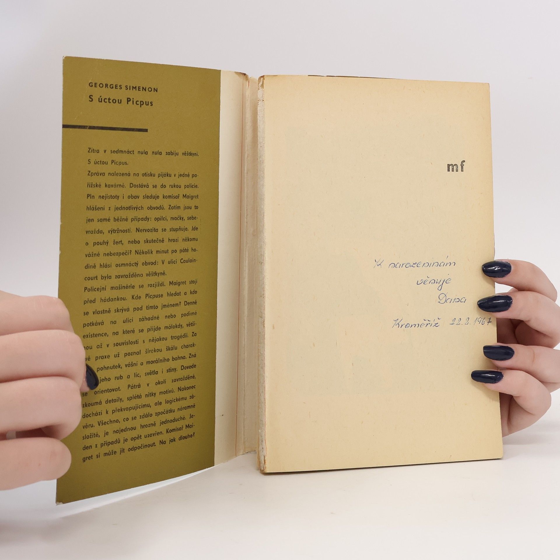 Georges Simenon S úctou Picpus