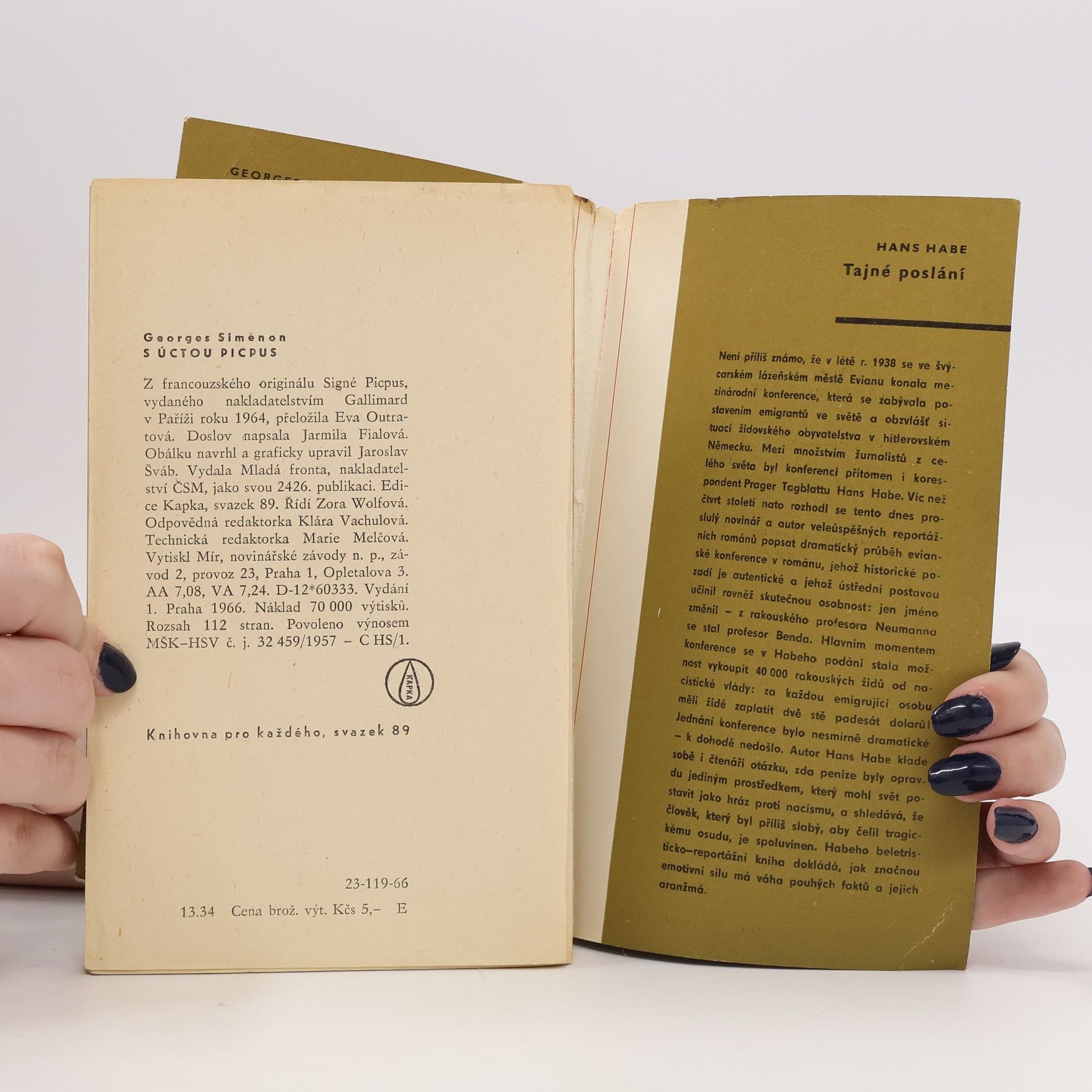Georges Simenon S úctou Picpus
