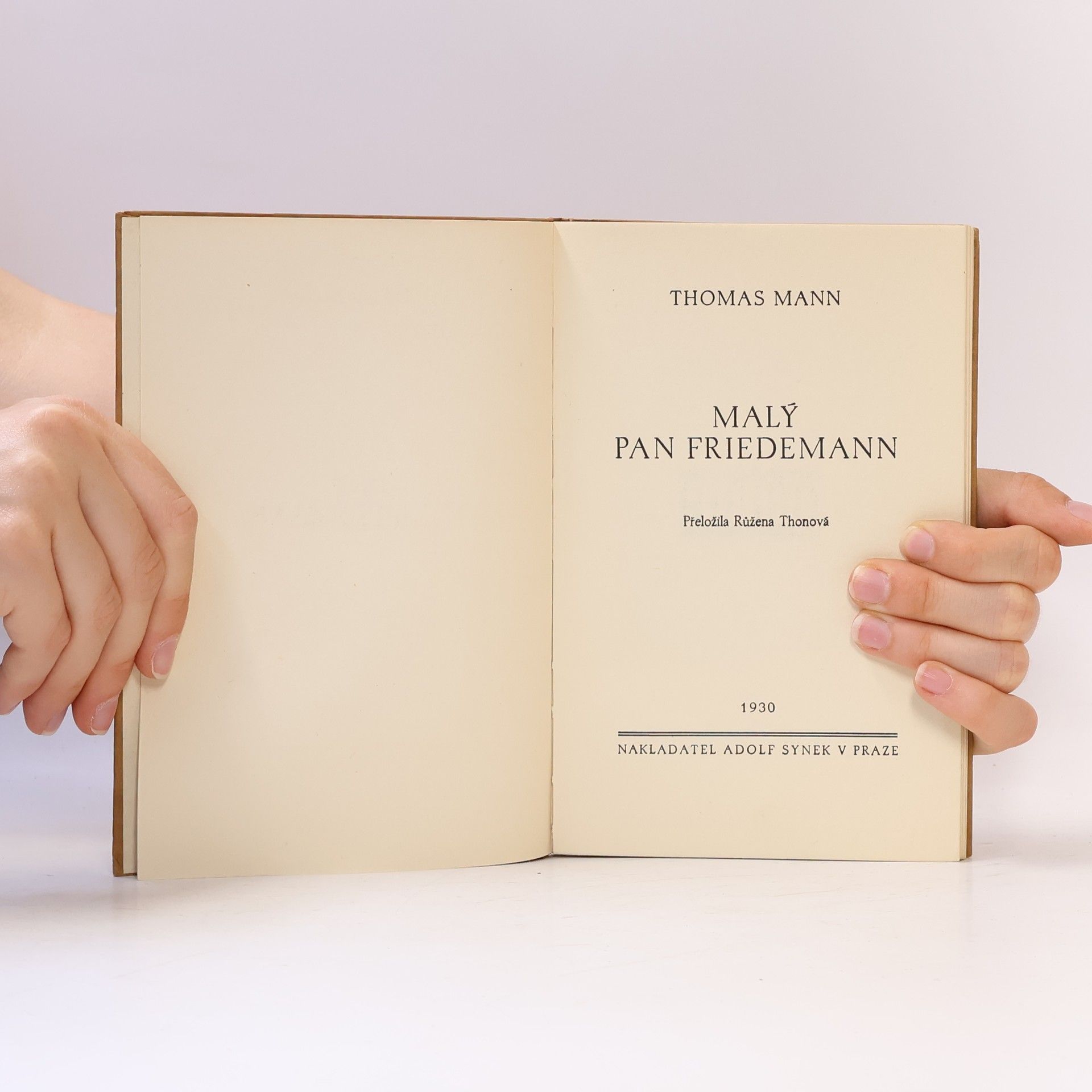 Thomas Mann Malý pan Friedemann