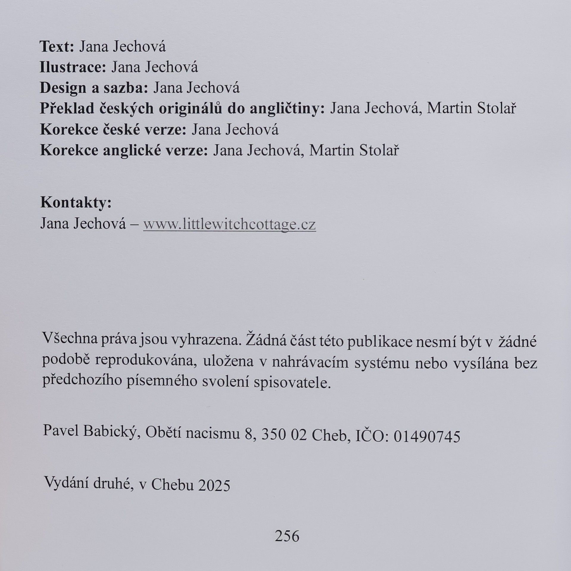 Jana Jechová Česká lidová magie