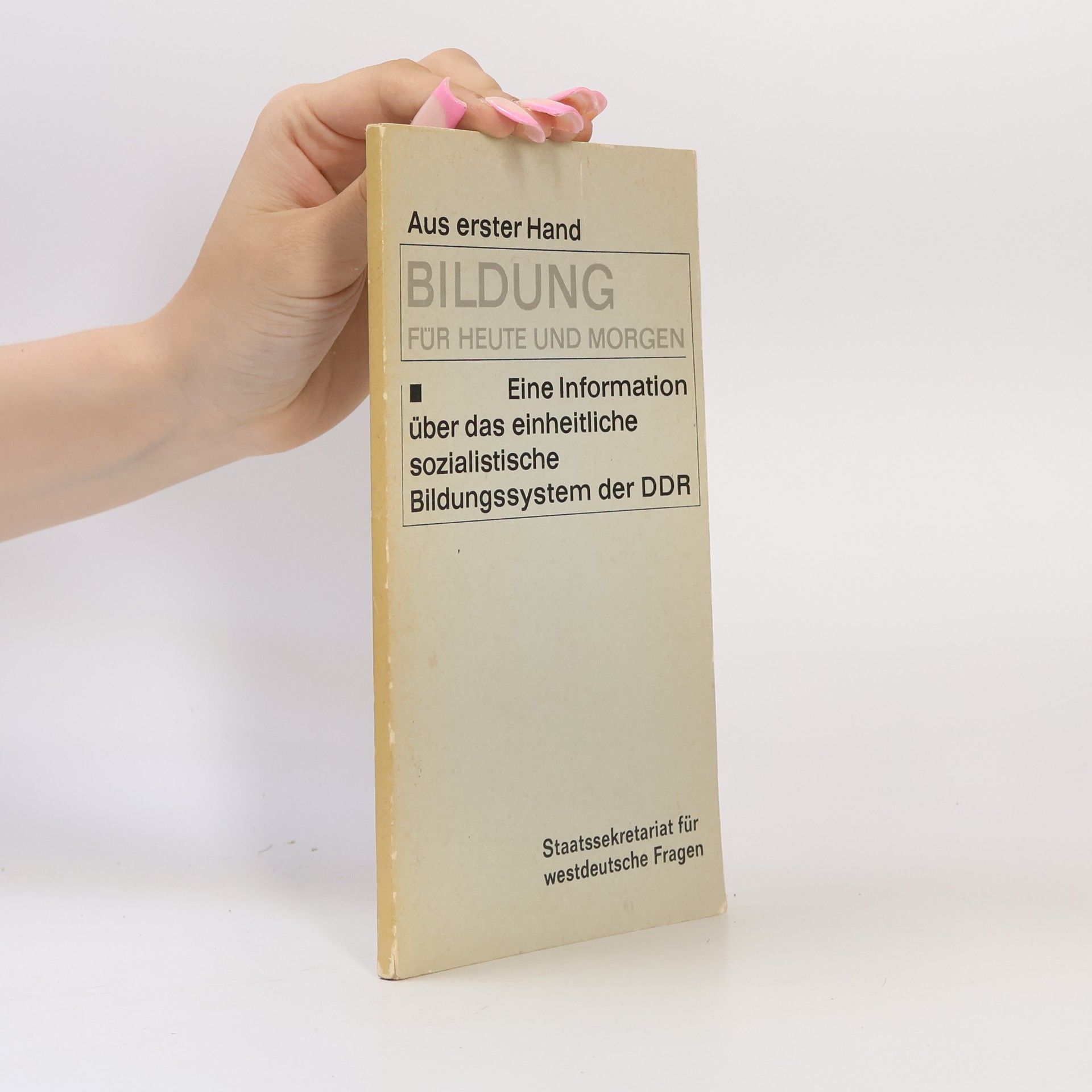 Autorenkollektiv Aus erster Hand. Bildung für Heute und Morgen