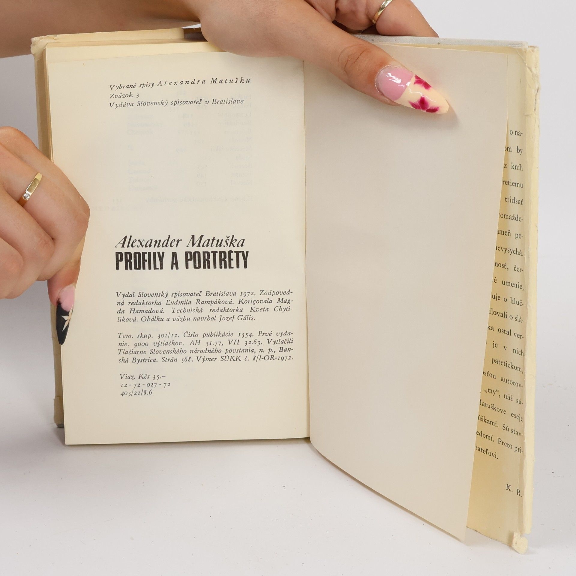 Alexander Matuška Profily a portréty