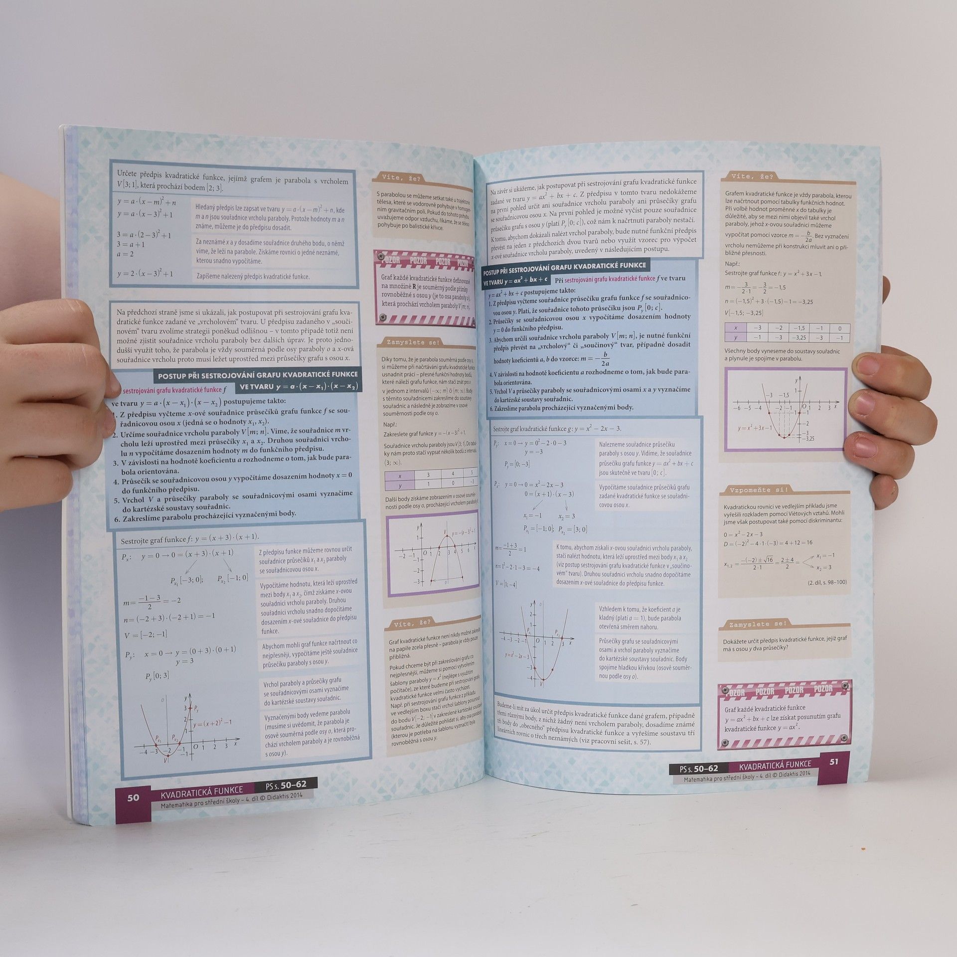 Rita Vémolová Matematika pro střední školy. 4. díl, Funkce I