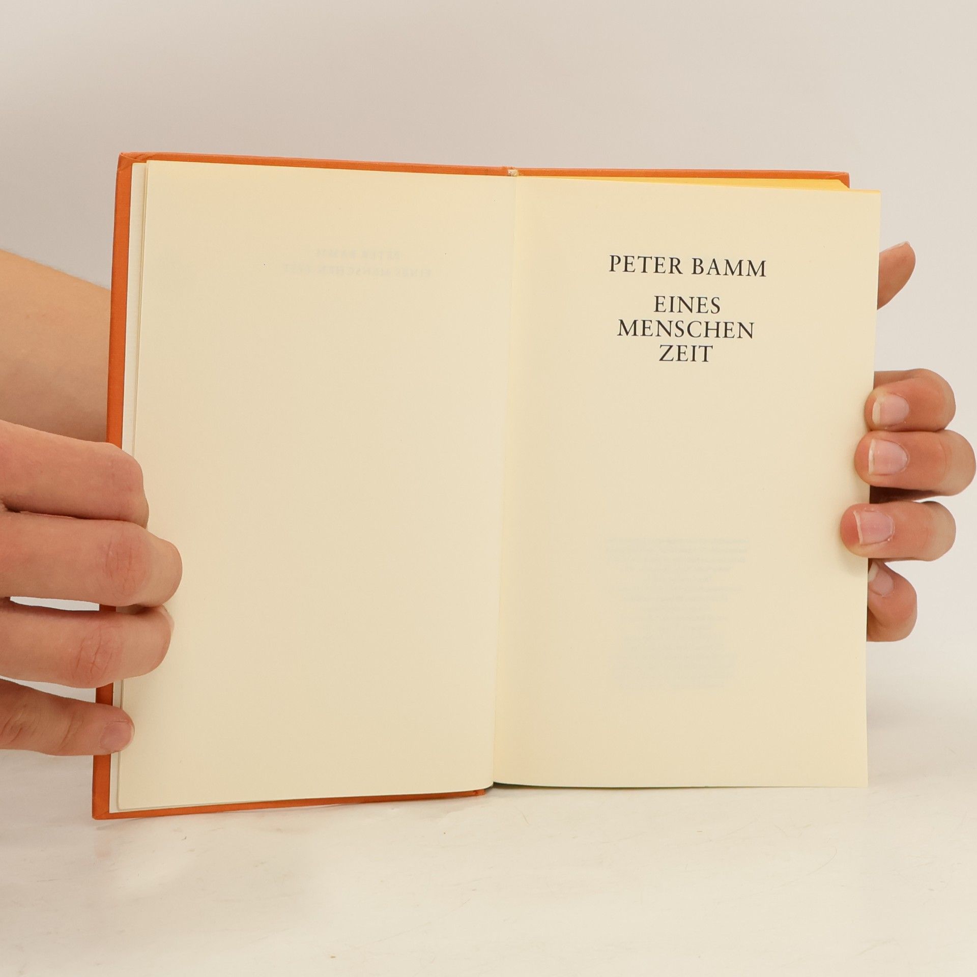 Peter Bamm Eines Menschen zeit