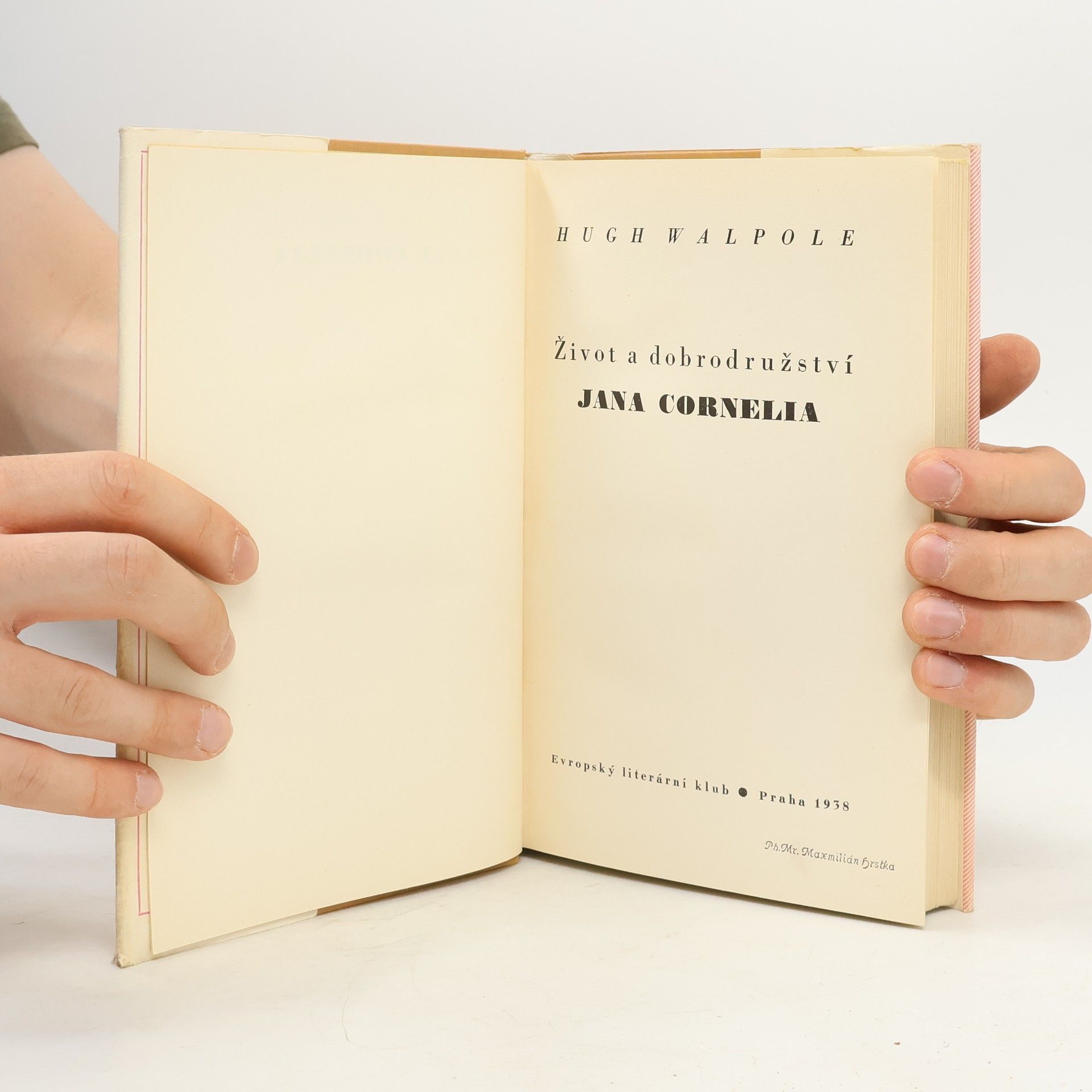 Hugh Walpole Život a dobrodružství Jana Cornelia
