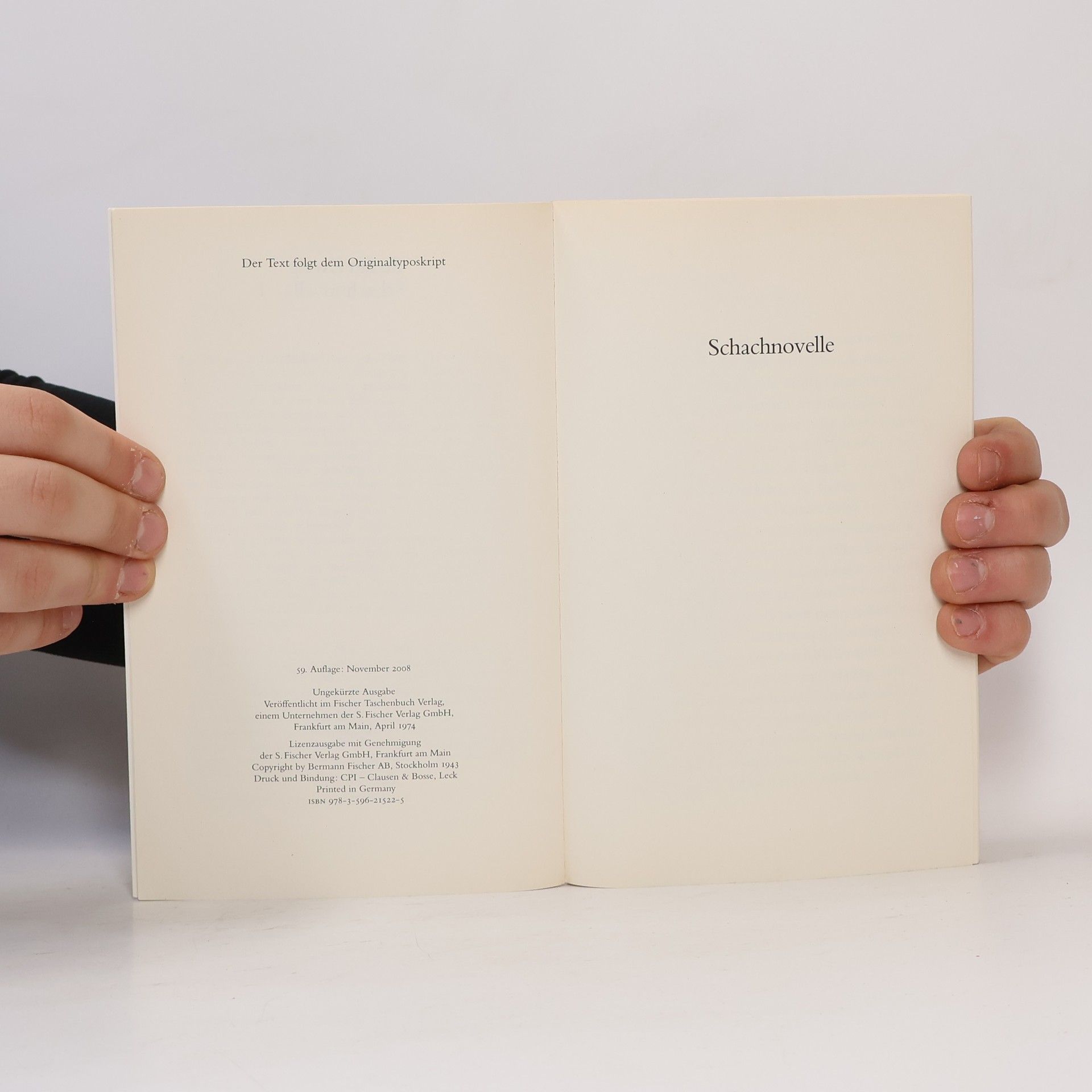 Stefan Zweig Schachnovelle