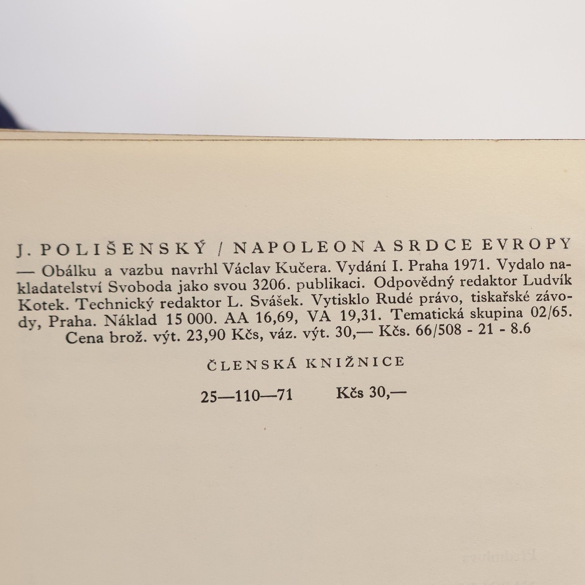 Jiří Polišenský Napoleon a srdce Evropy