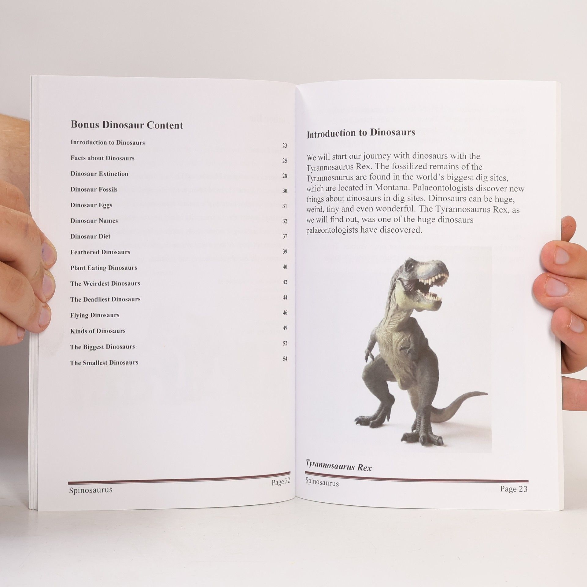 Enrique Fiesta Dinosaur Books For Young Readers: Spinosaurus - The Spine Reptile