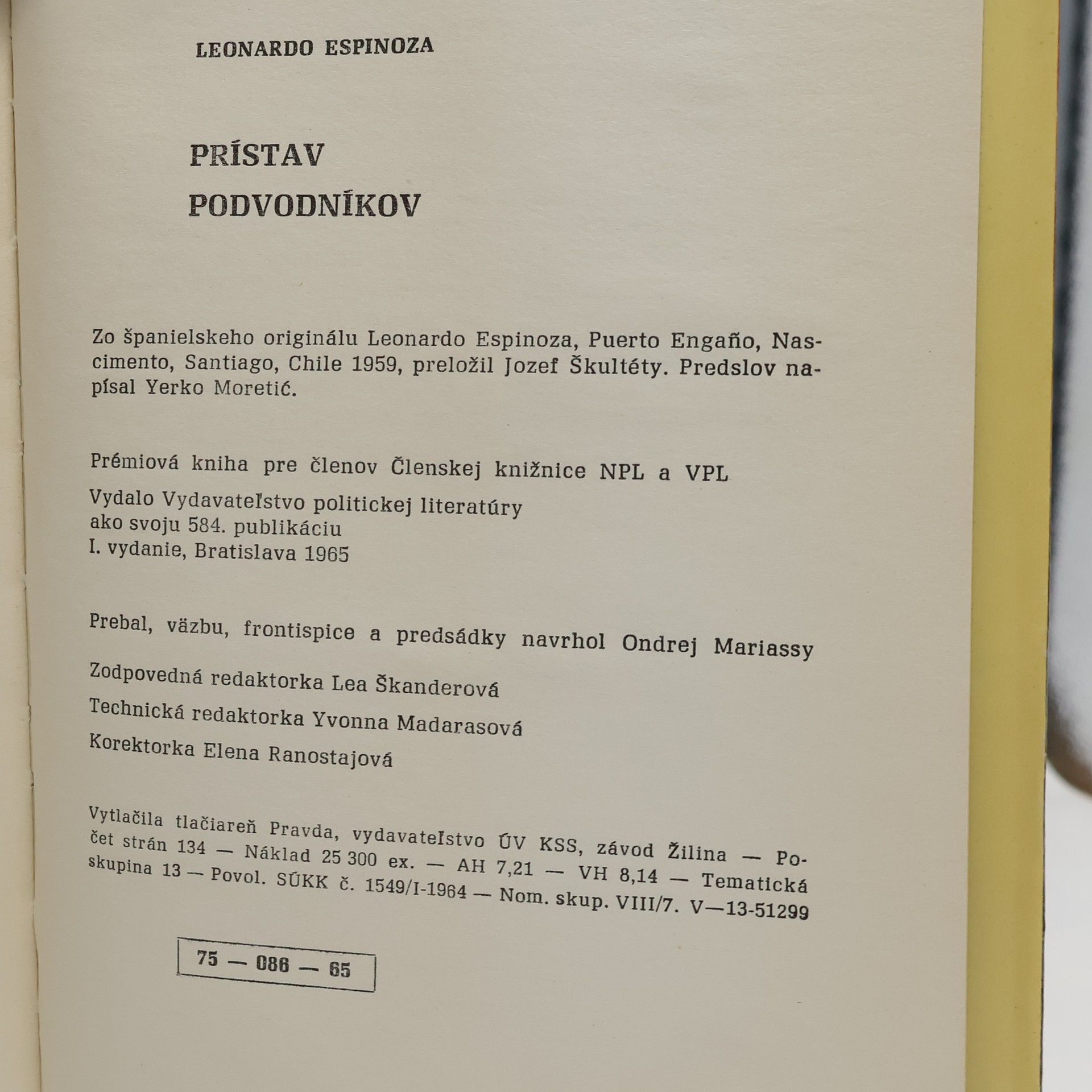Leonardo Espinoza Prístav podvodníkov