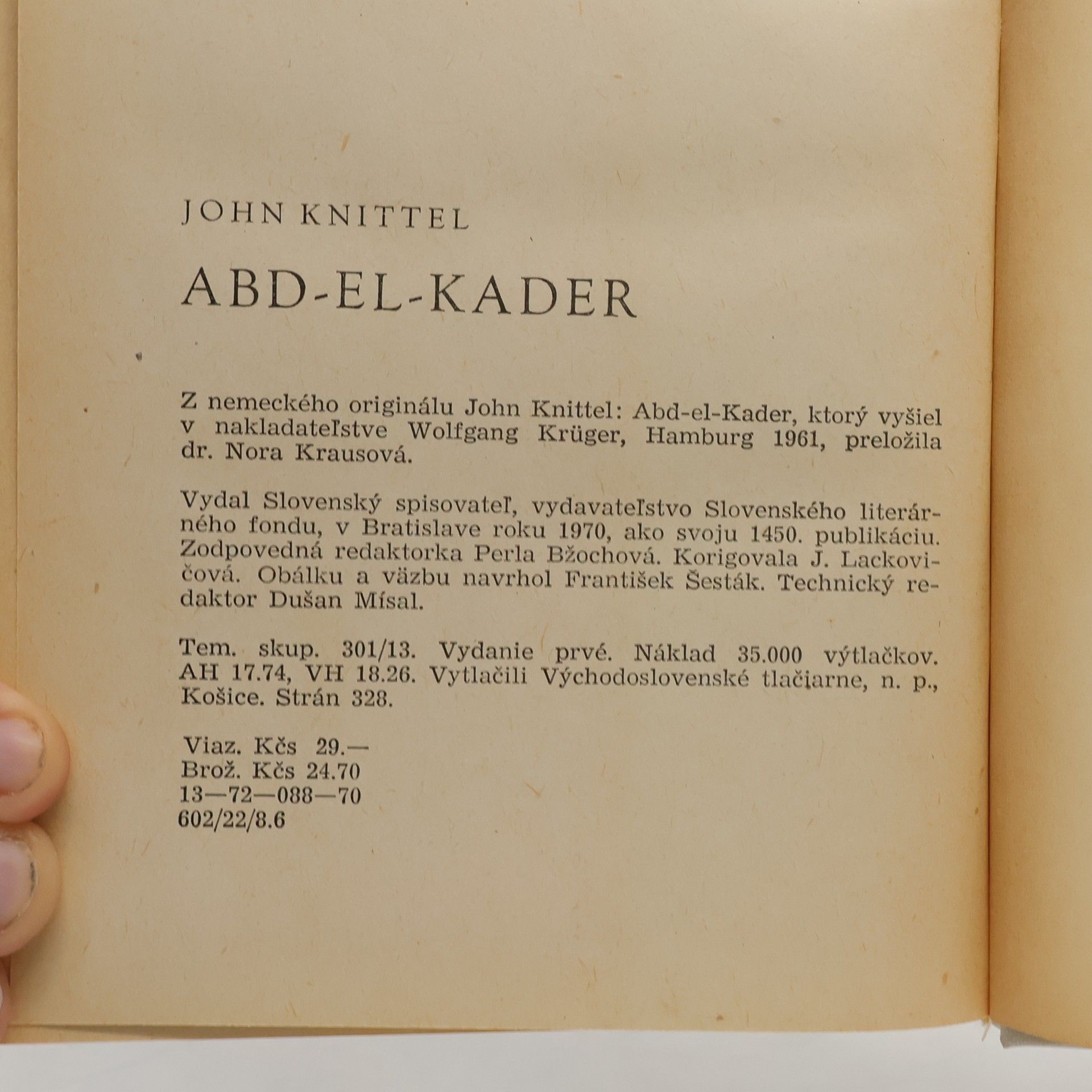 John Knittel Abd-el-Kader