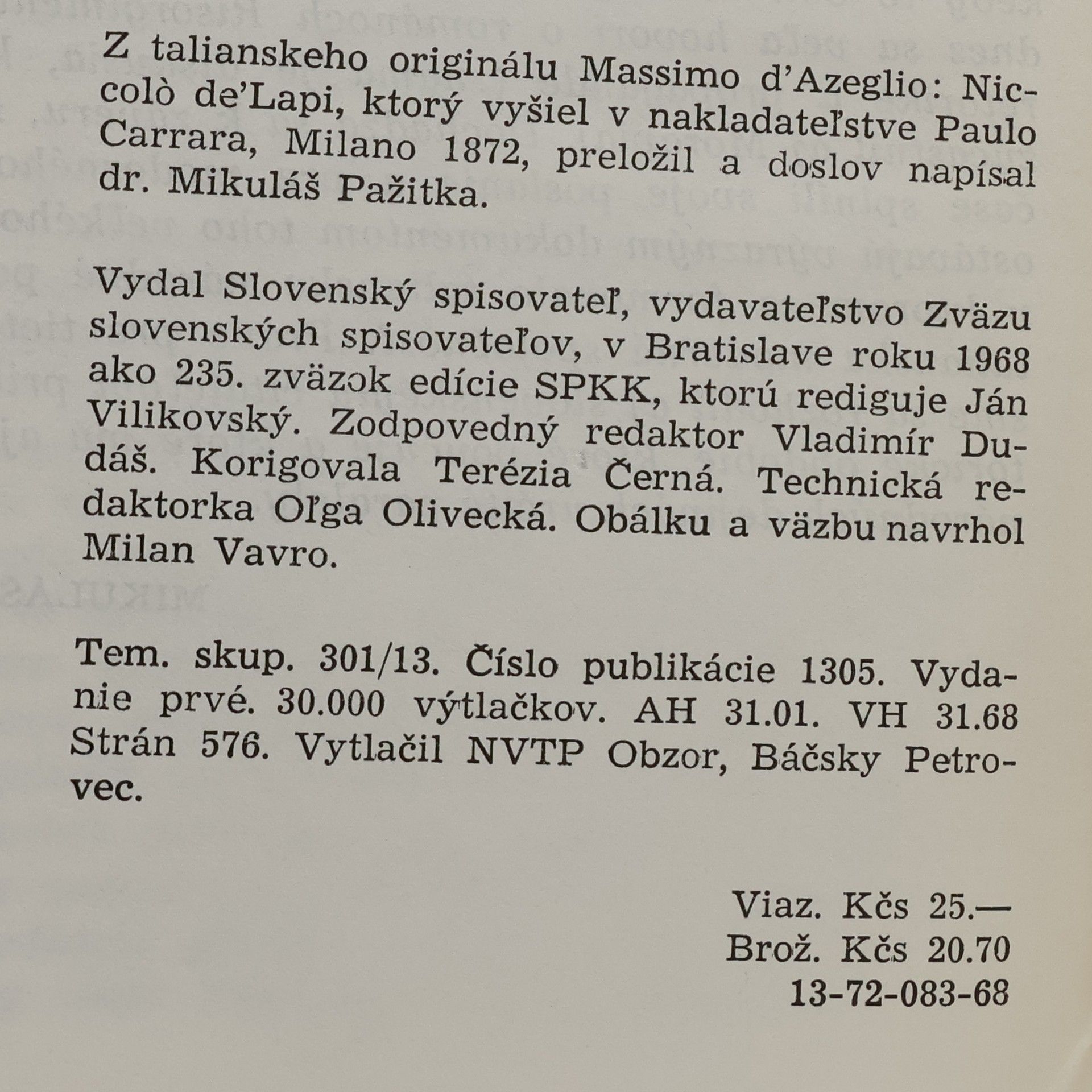 Massimo Taparelli D. Azeglio Lesk a pád Florencie