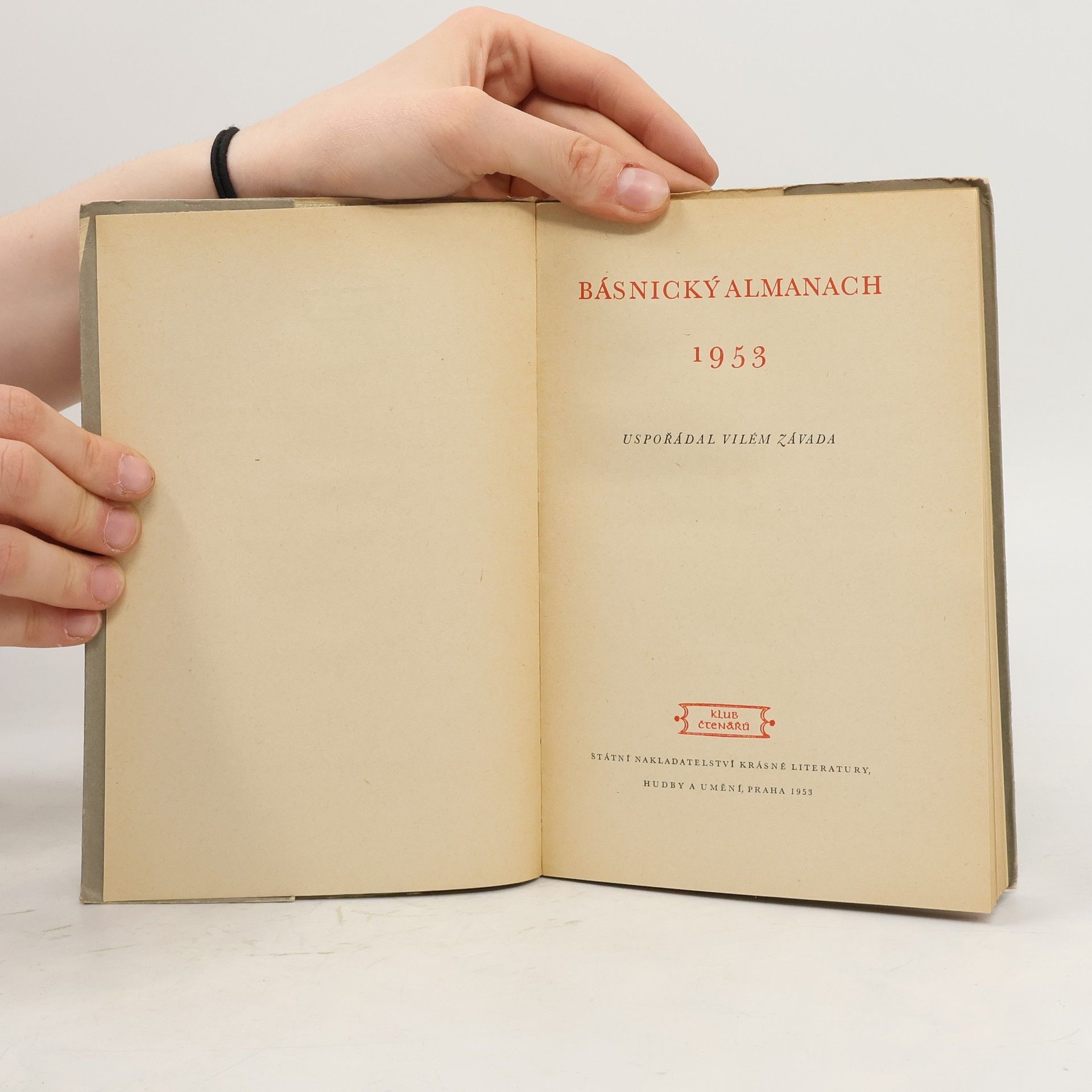 Vilém Závada Básnický almanach 1953