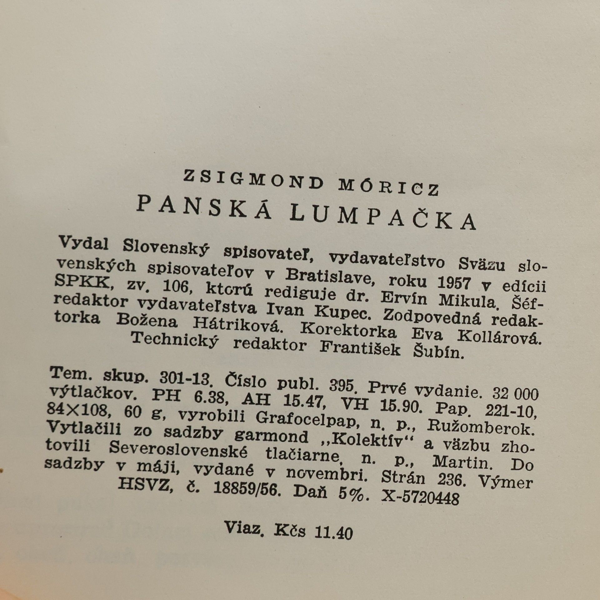 Zsigmond Móricz Panská lumpačka