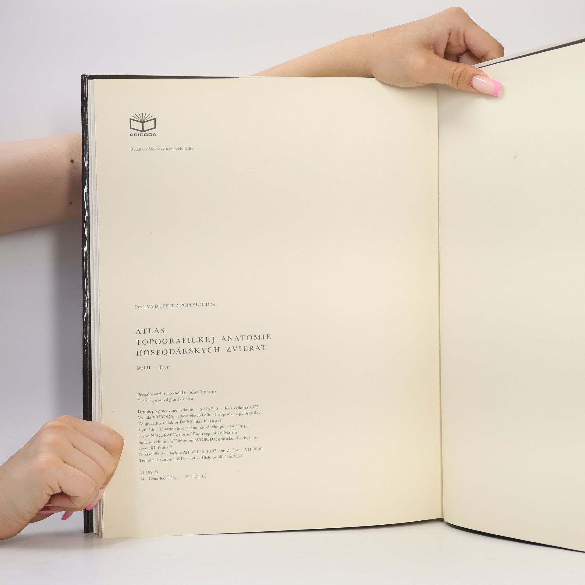 Peter Popesko Atlas topografickej anatómie hospodárskych zvierat diel II. - Trup