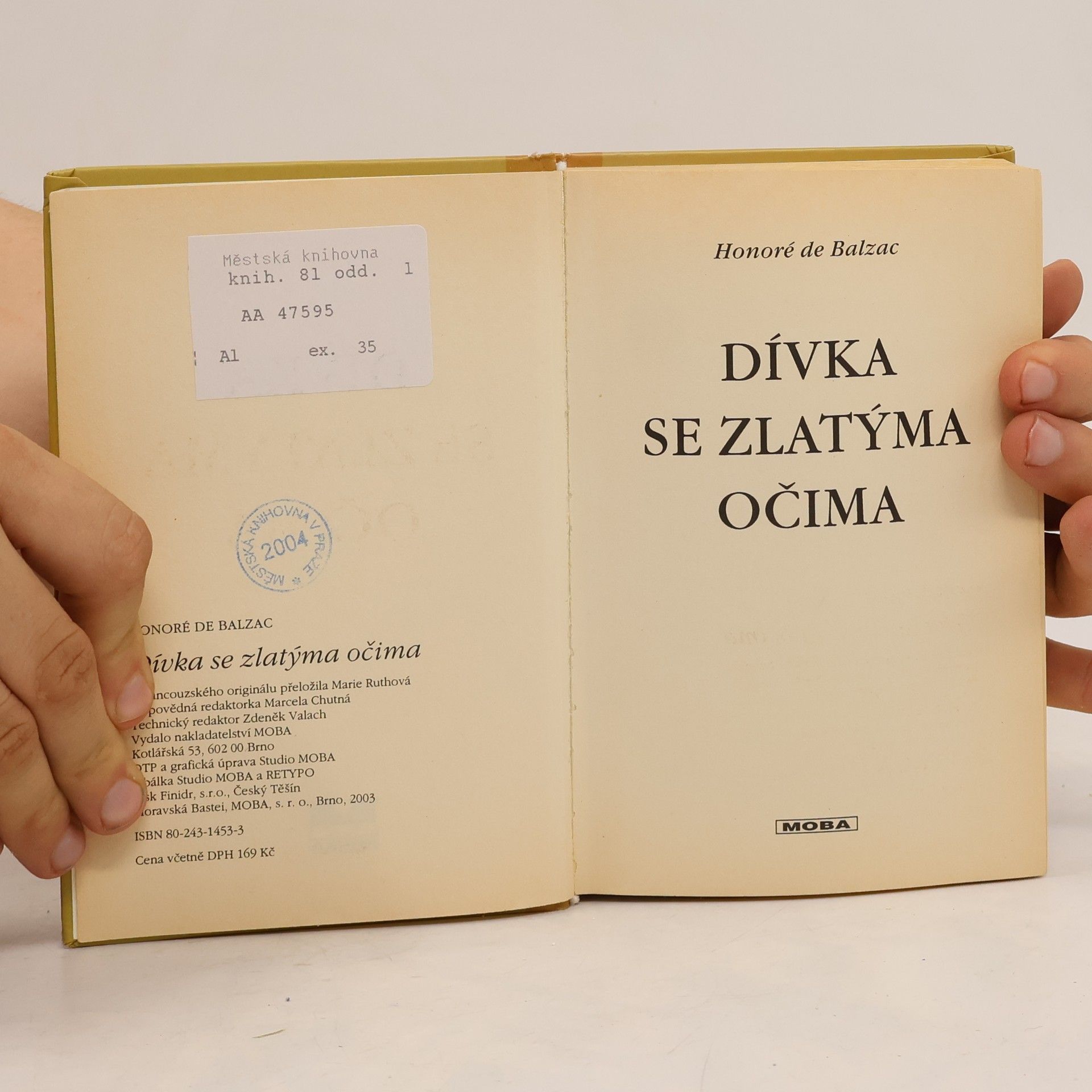 Honoré de Balzac Dívka se zlatýma očima