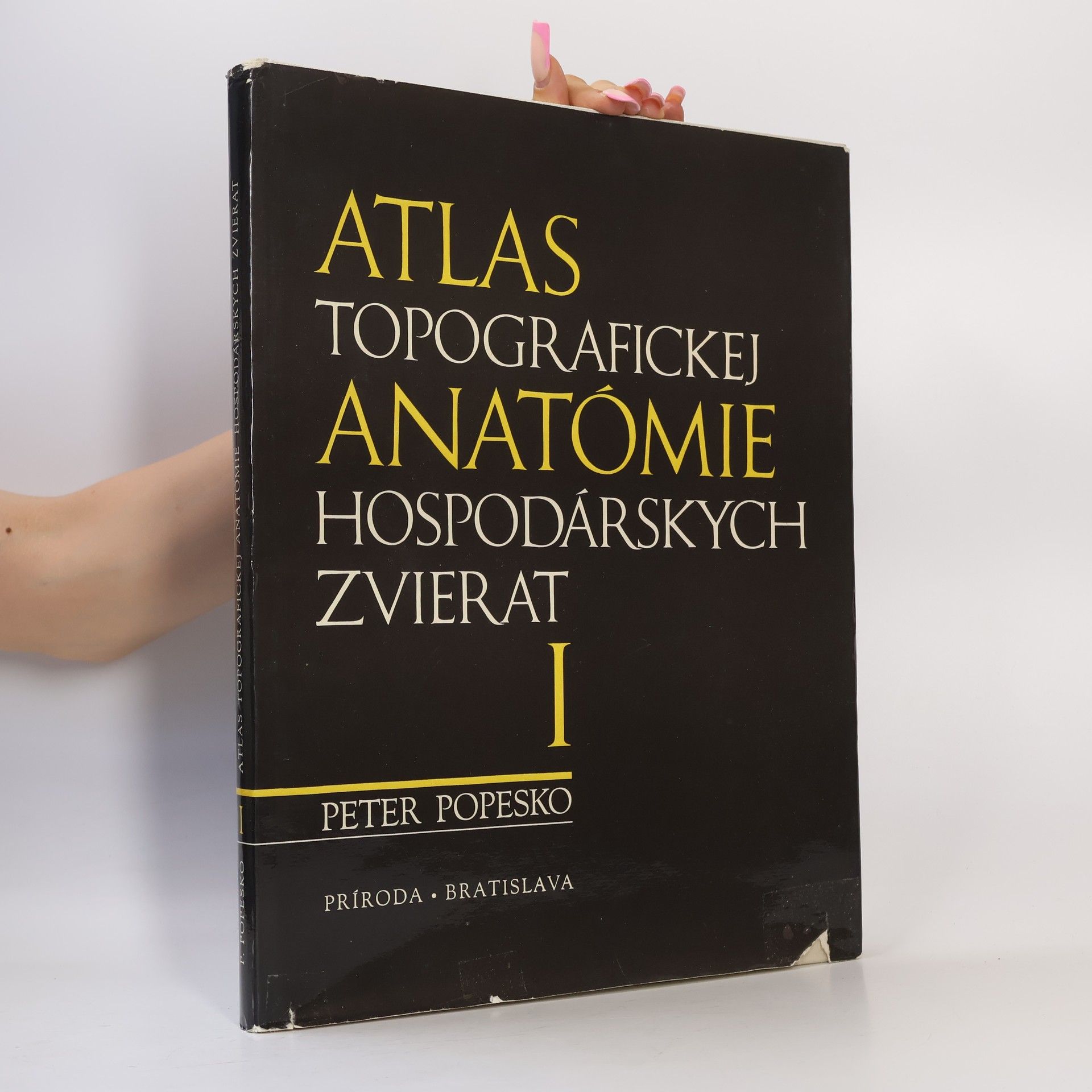 Peter Popesko Atlas topografickej anatómie hospodárskych zvierat. I. diel -Hlava a krk