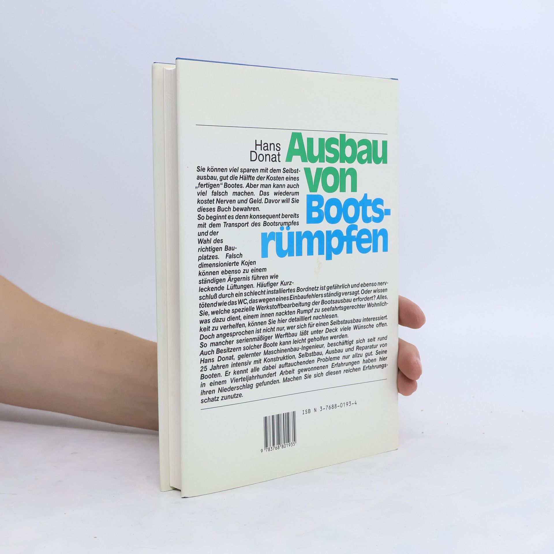 Hans Donat Ausbau von Bootsrümpfen